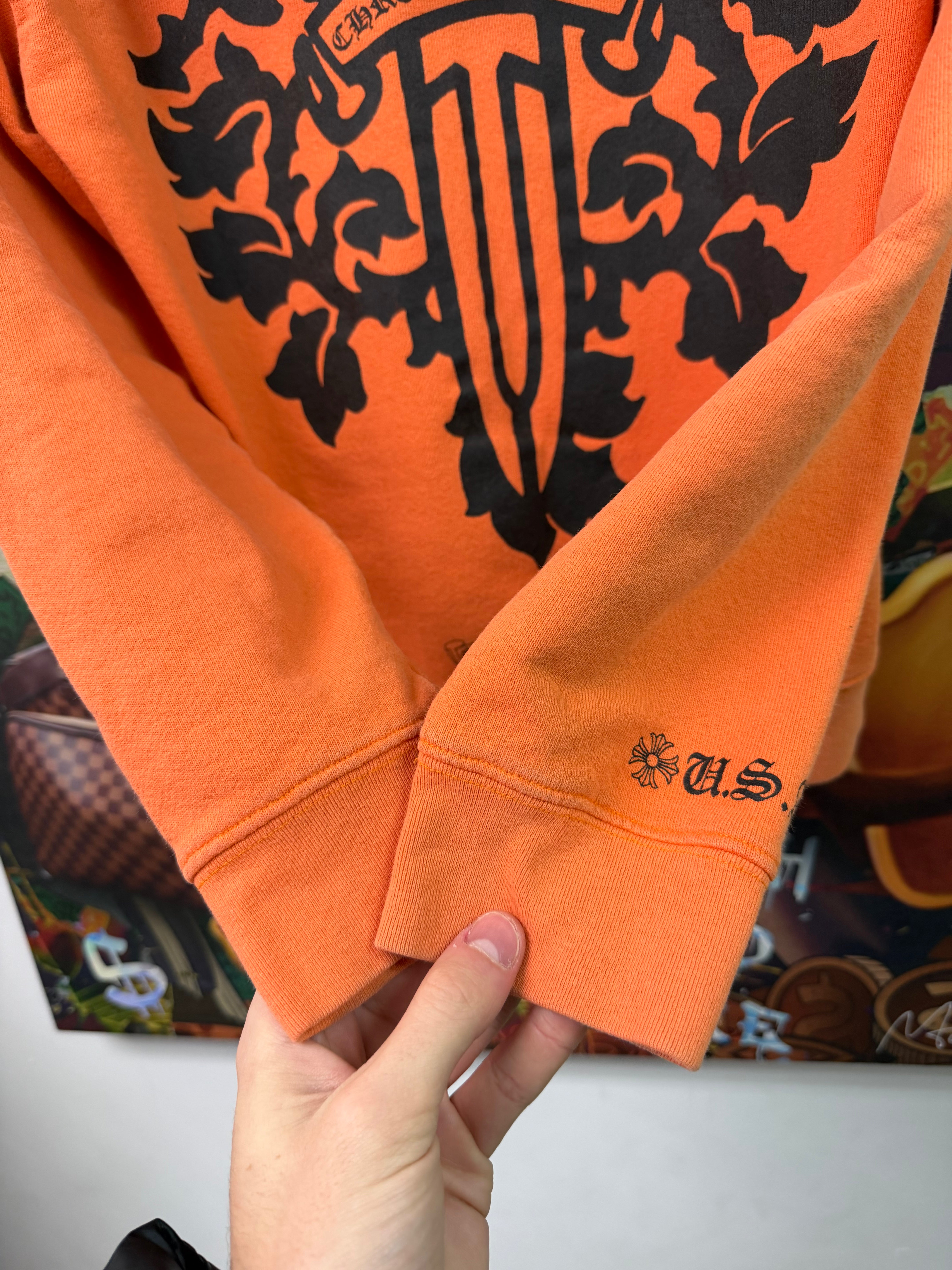 Chrome Hearts Orange Vine Dagger Hoodie