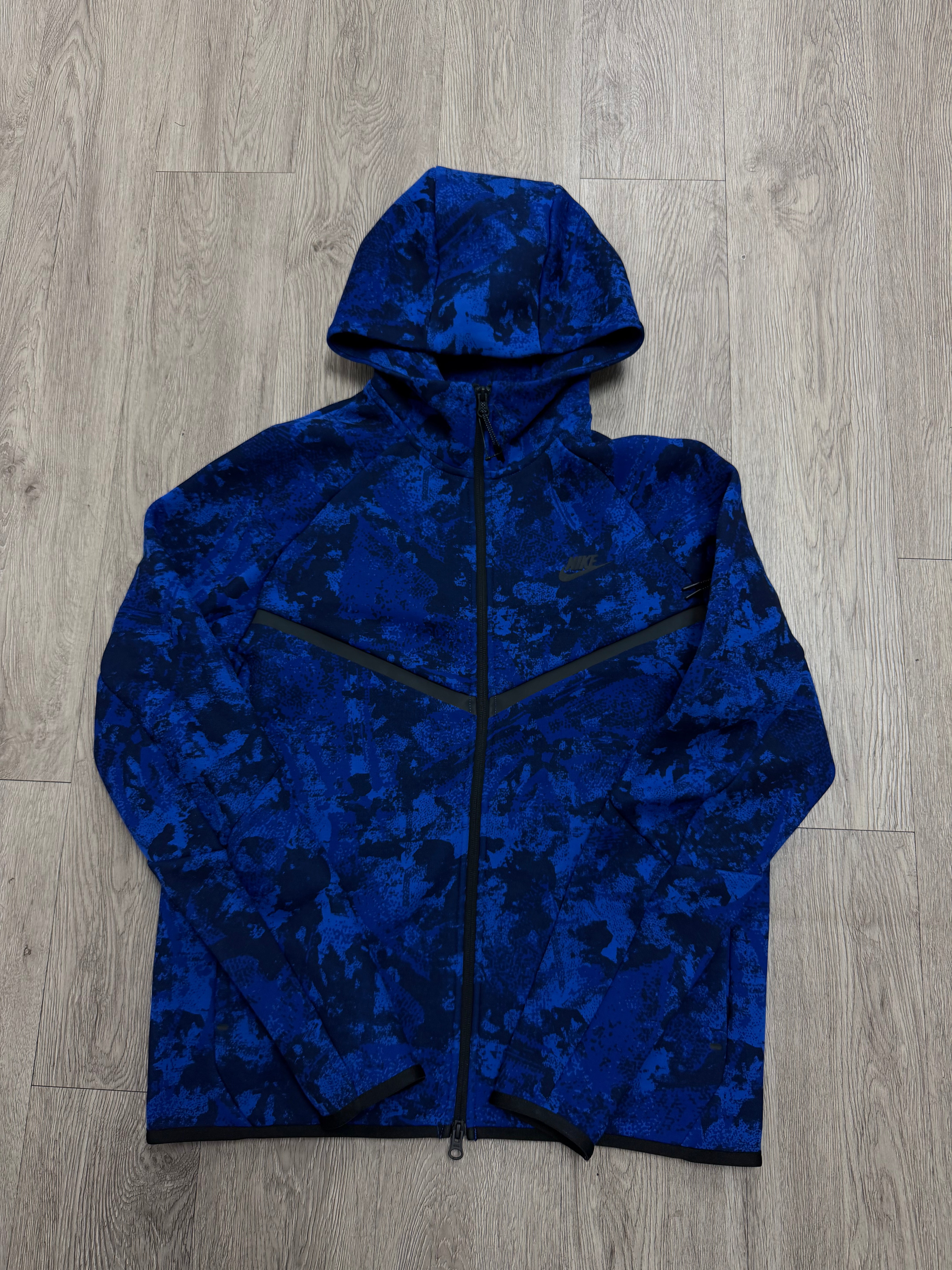 Nike Blue Camo Tech Zip Up
