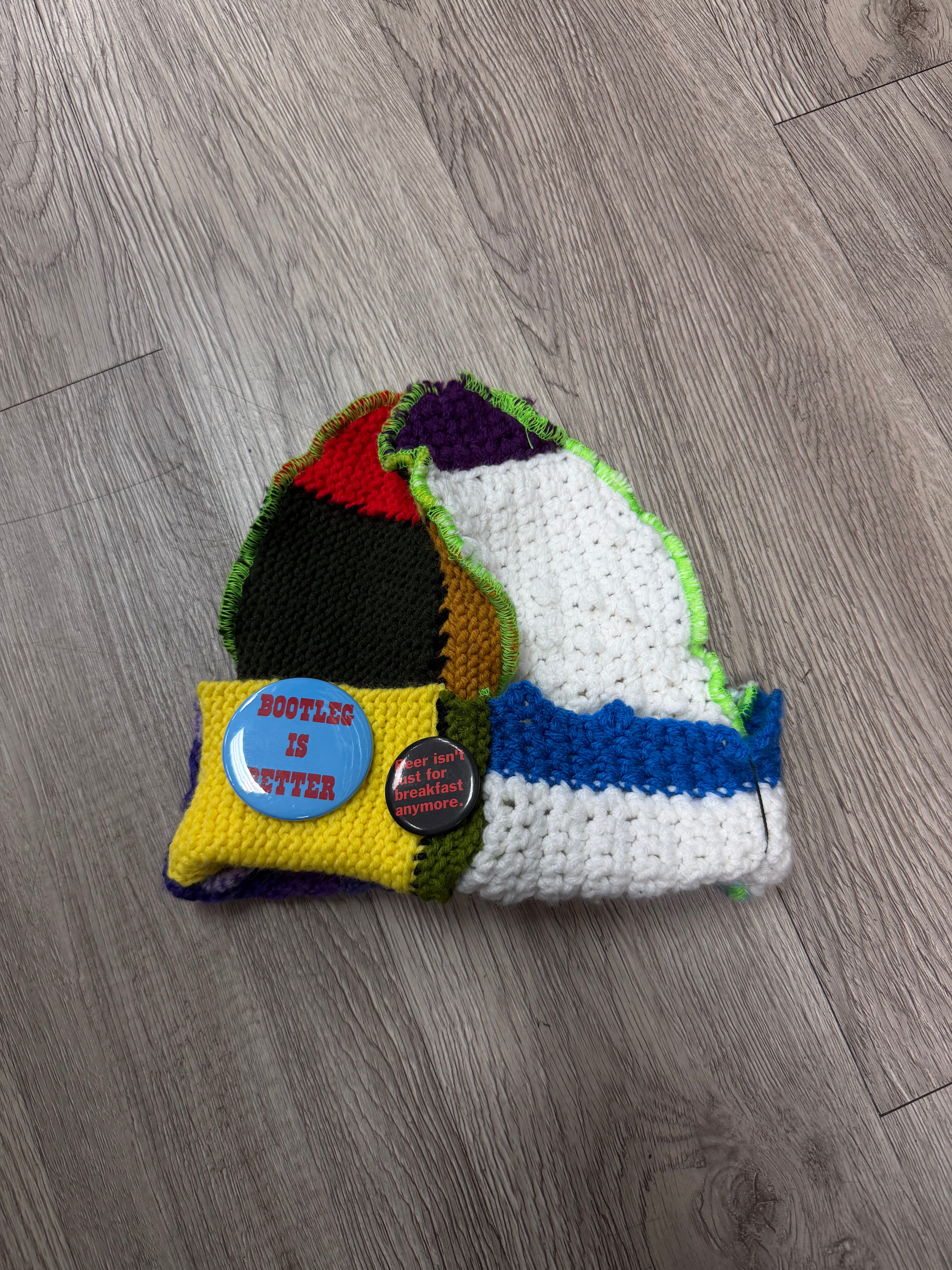 Better With Age Multi Patchwork Beanie