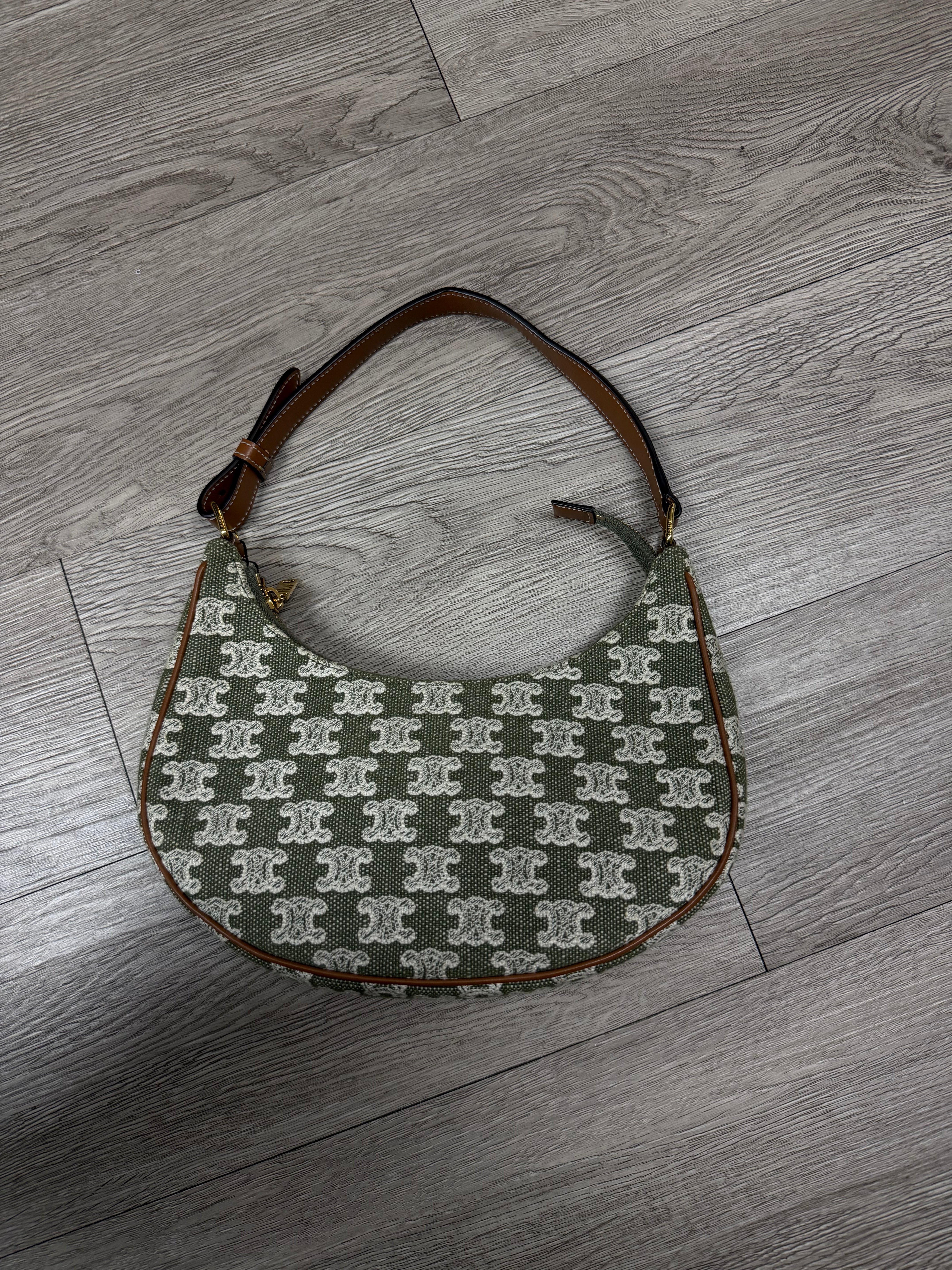 Celine Olive Ava Triomphe Bag