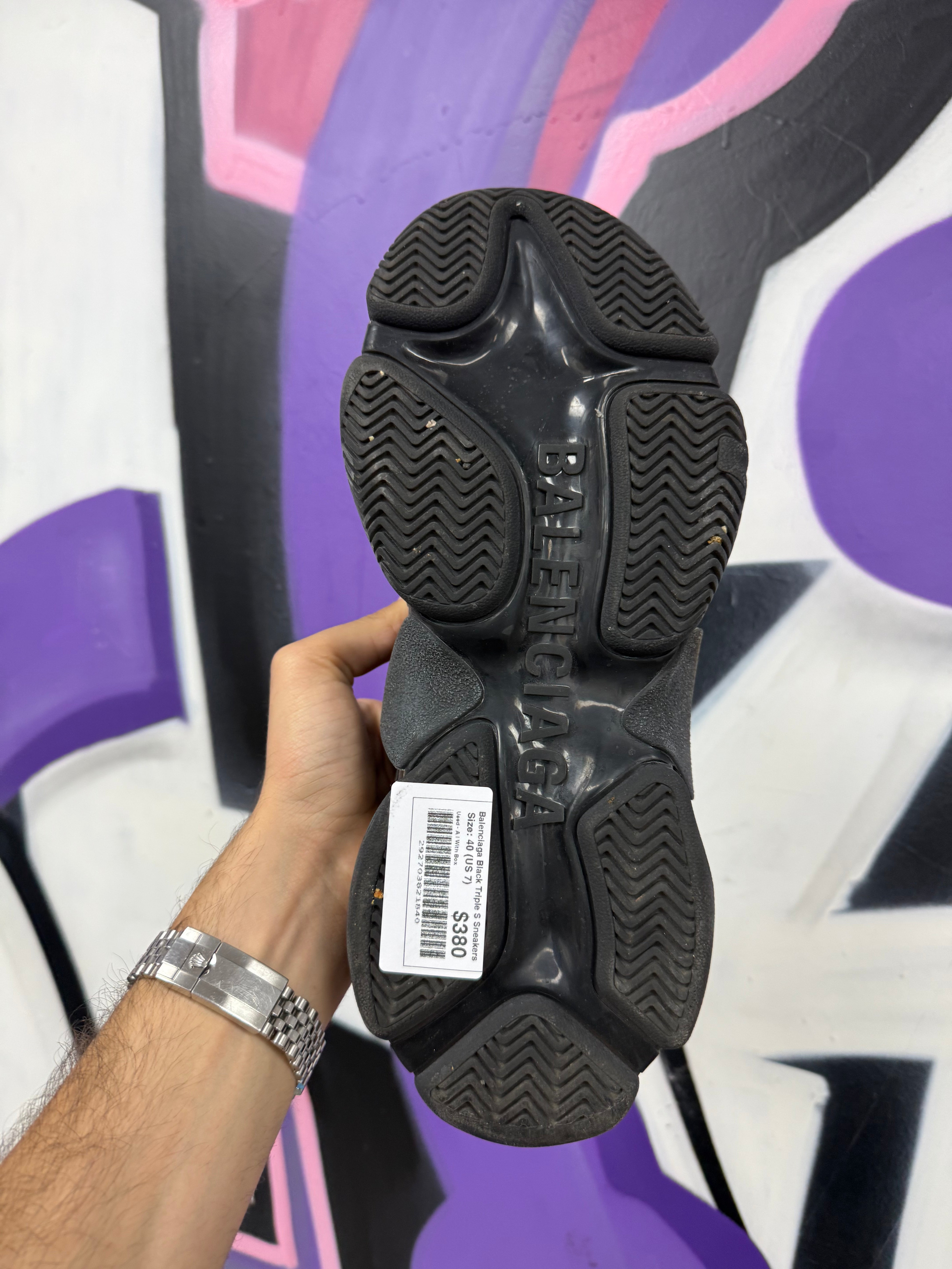 Balenciaga Black Triple S Sneakers