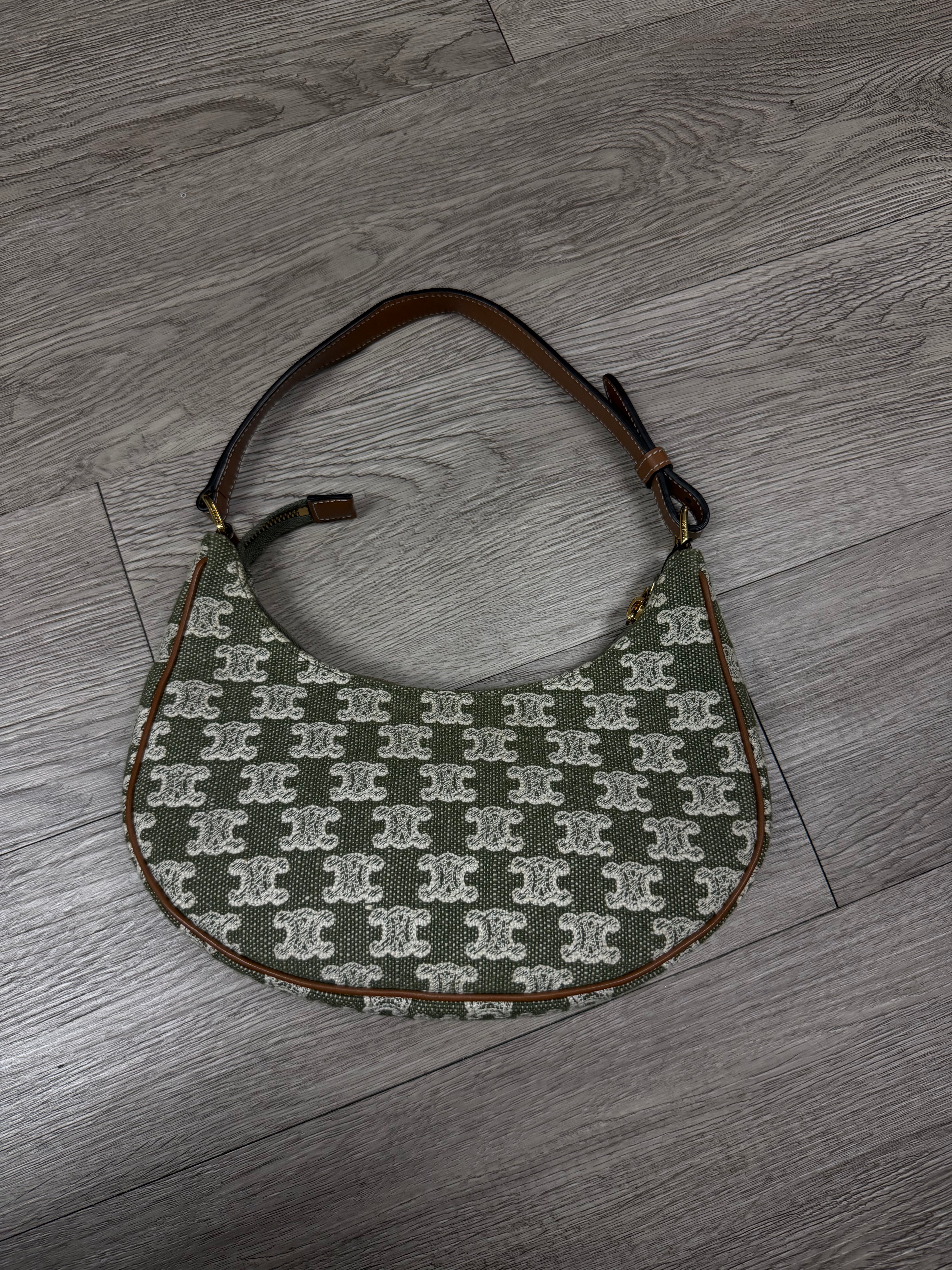 Celine Olive Ava Triomphe Bag