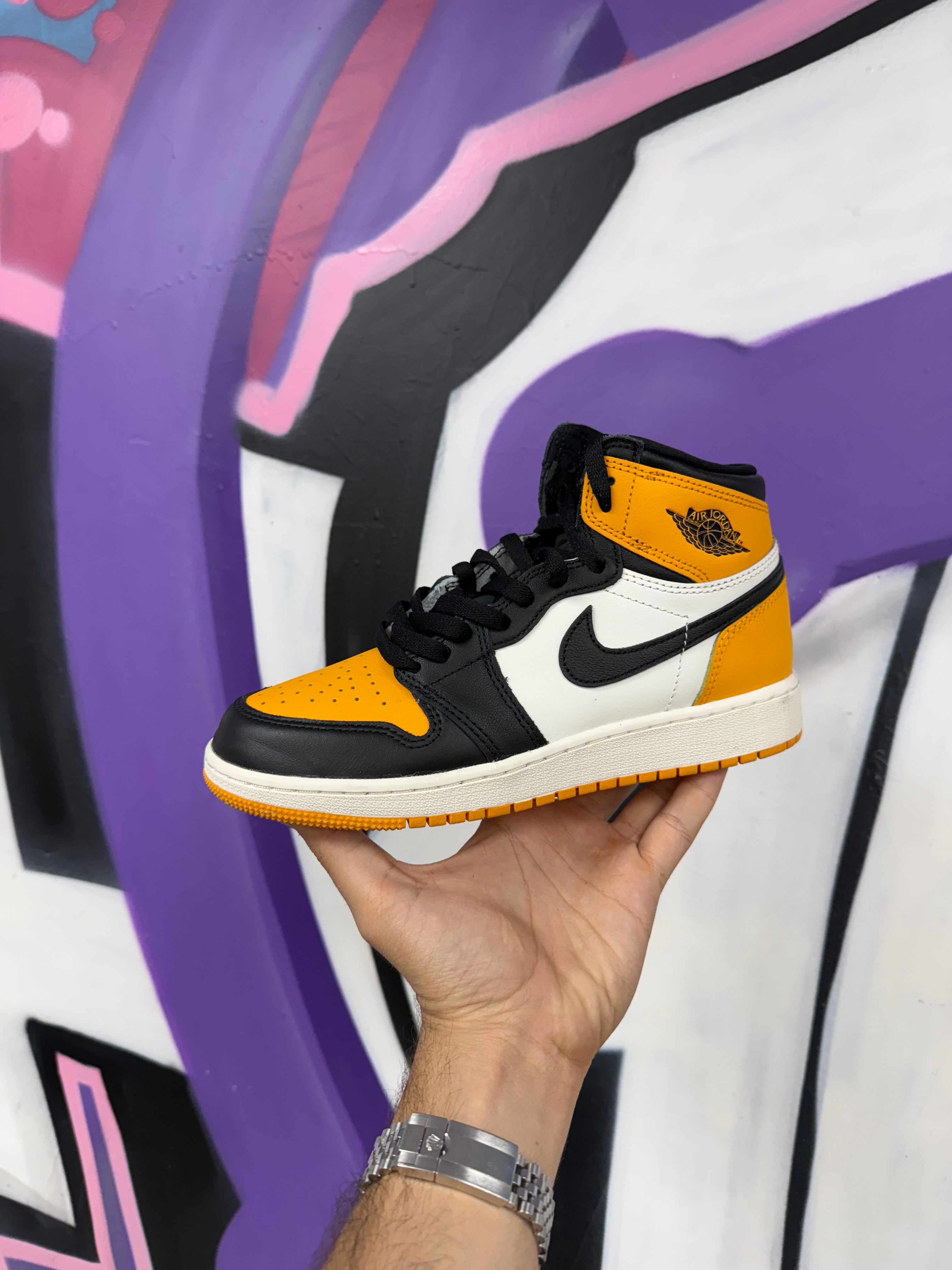 Jordan 1 Taxi Toe Sneakers