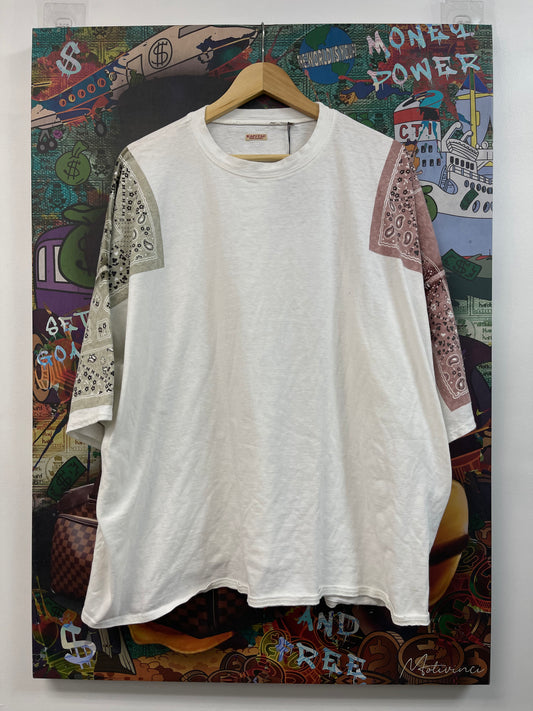 Kapital White Green Maroon Bandana Tee
