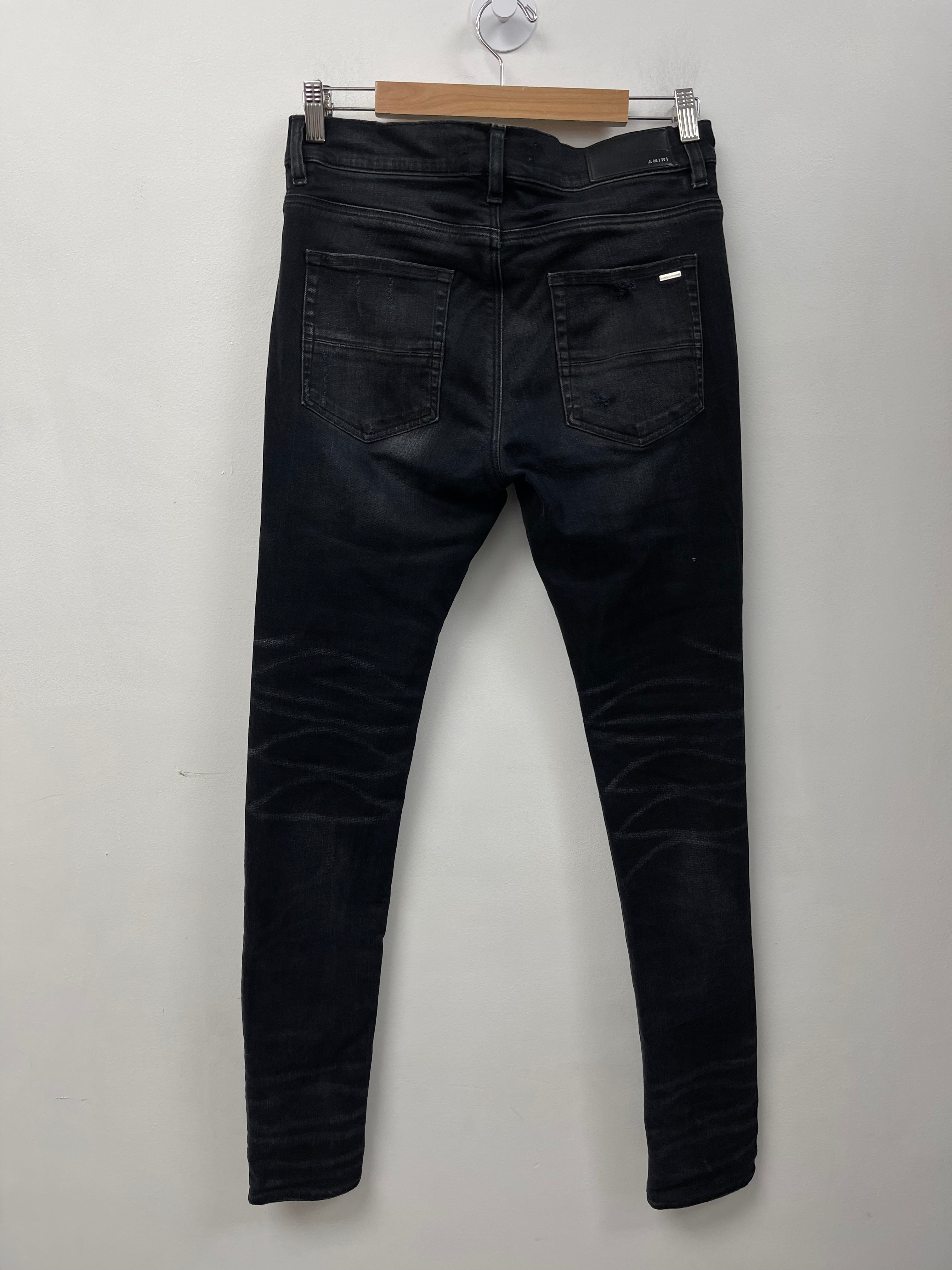 Amiri Mx1 Black Blue Jeans
