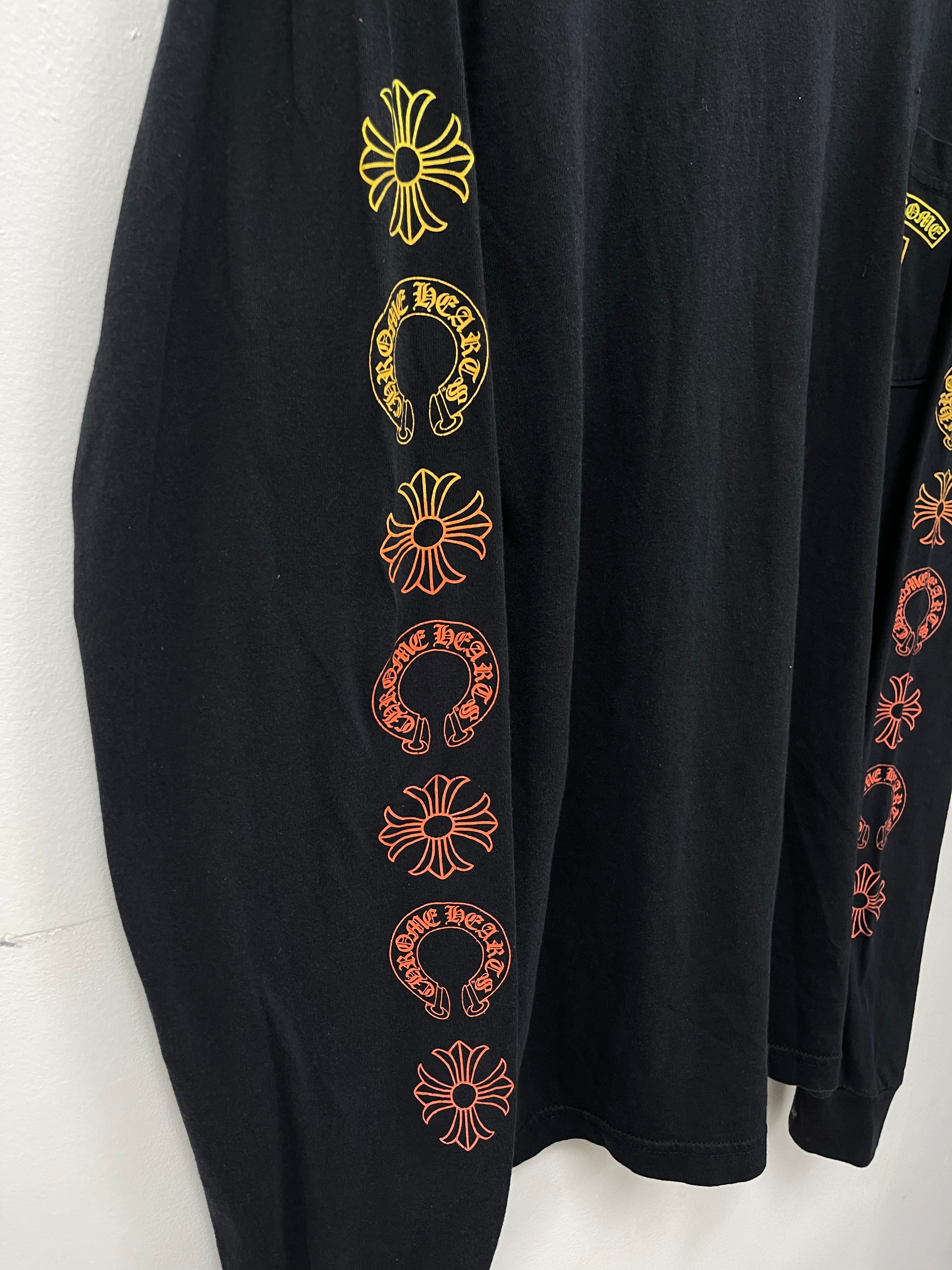 Chrome Hearts Black Gradient T-Bar Long Sleeve