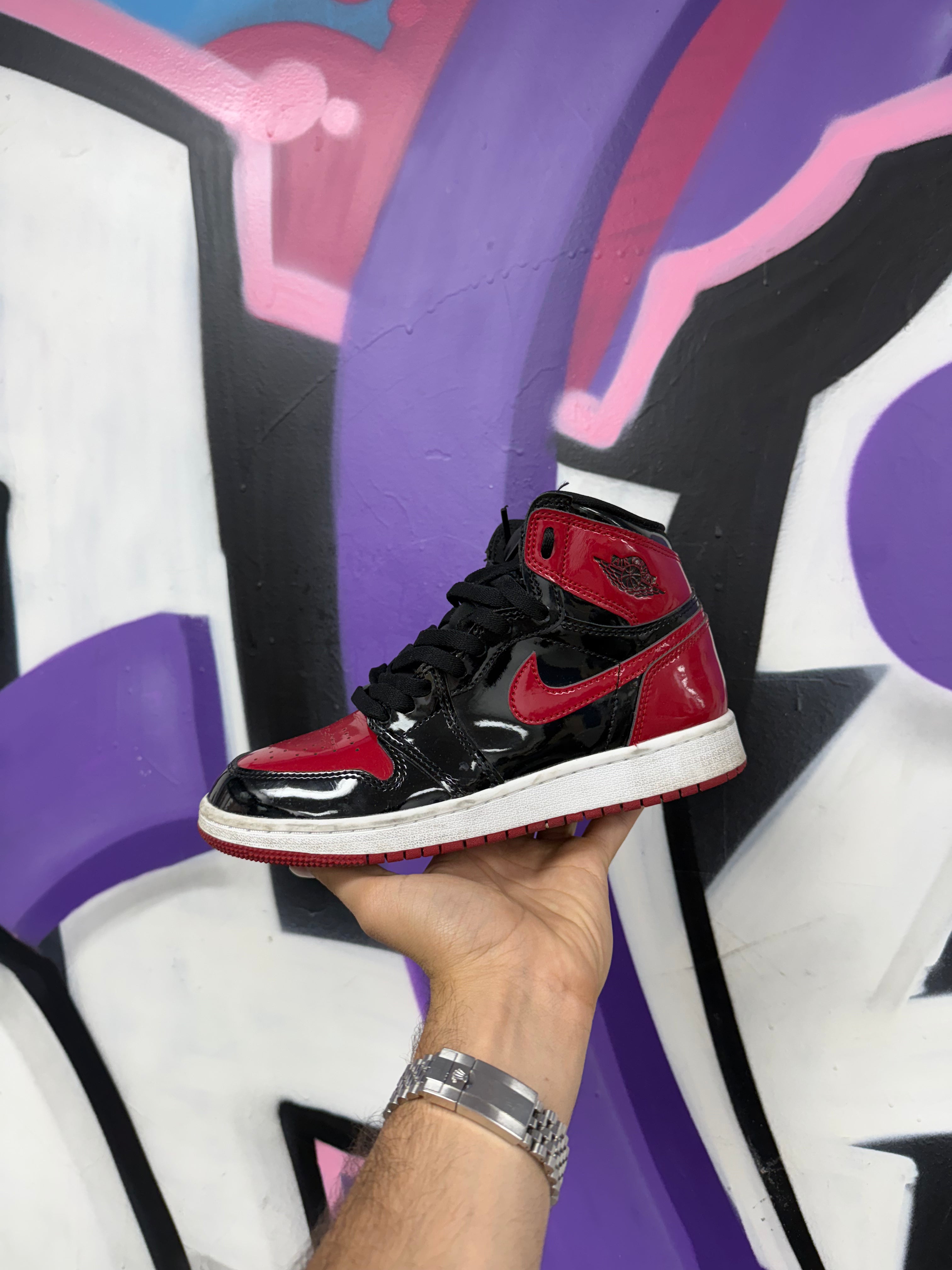 Jordan 1 Patent Bred Sneakers