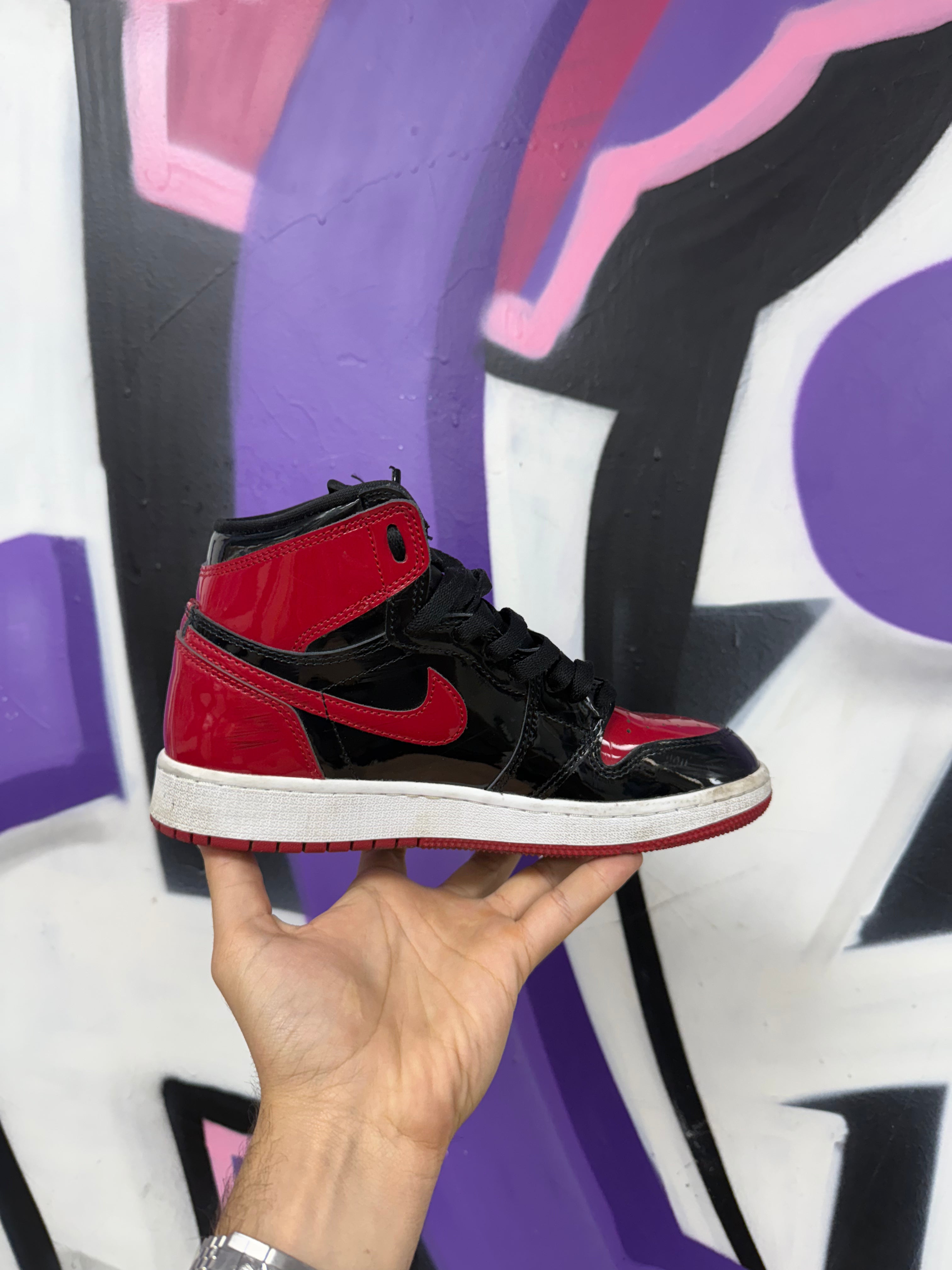 Jordan 1 Patent Bred Sneakers