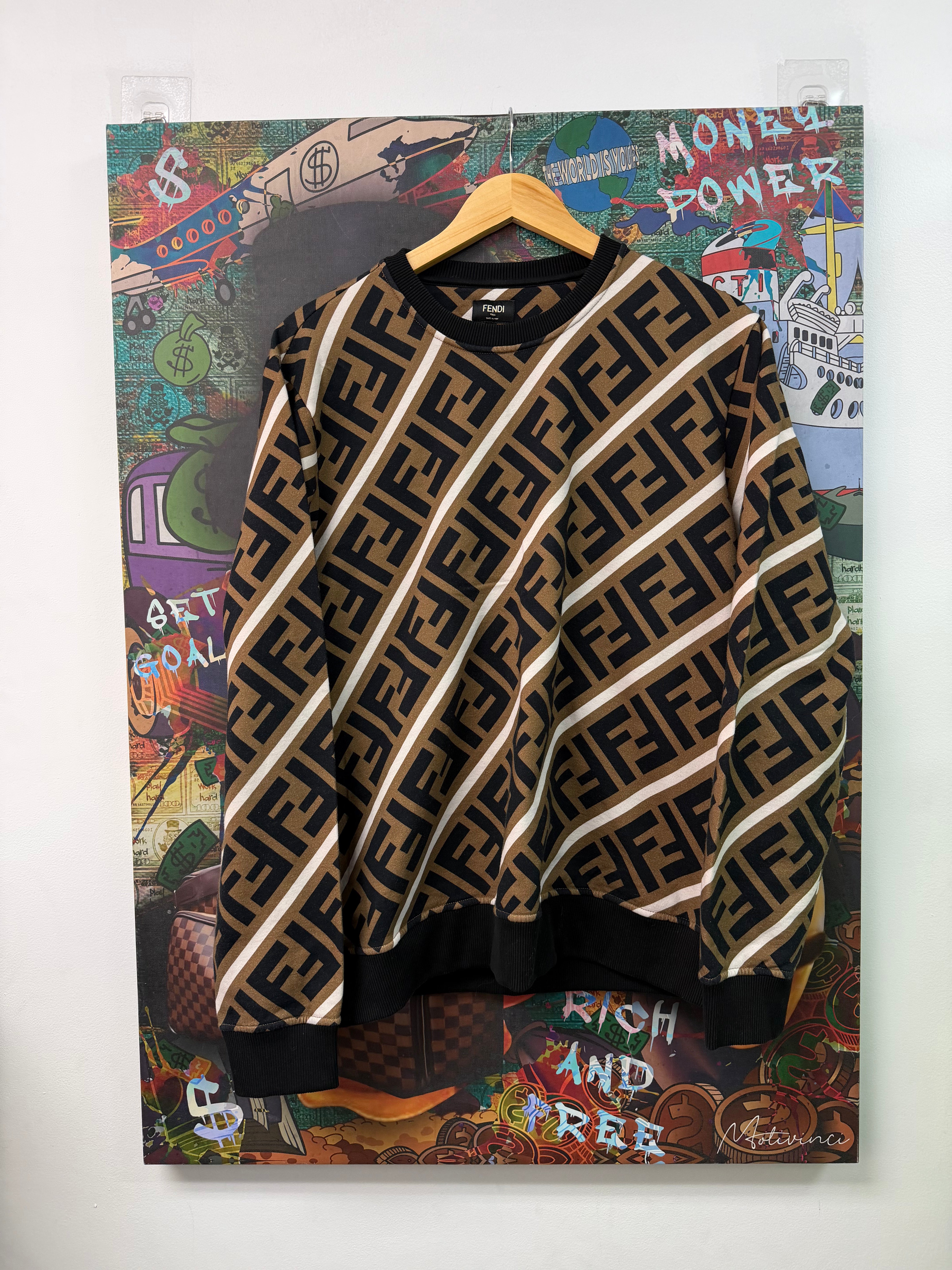 Fendi All Over Monogram Crewneck