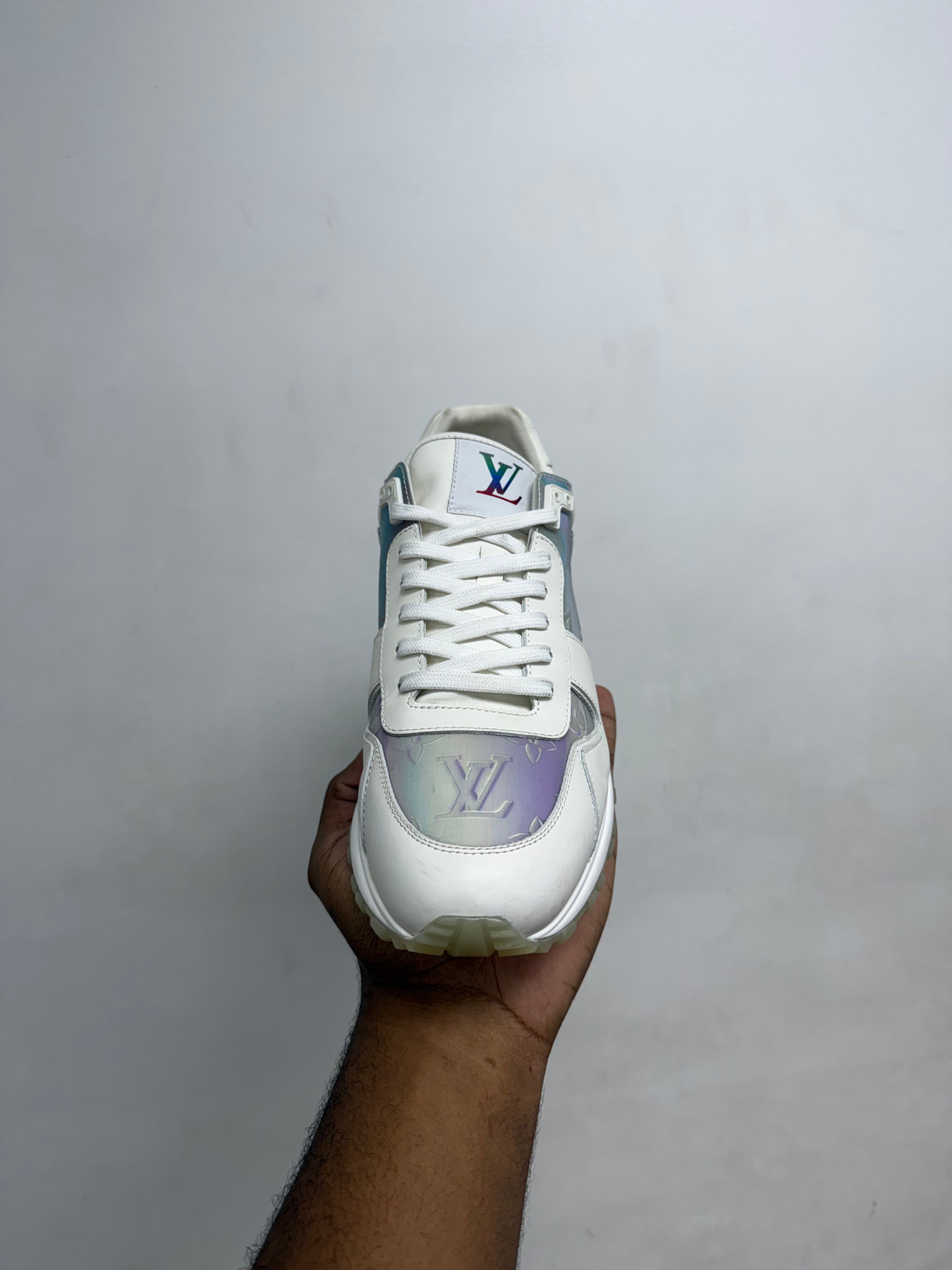 Louis Vuitton White Holo Multi Tri Color Sneakers