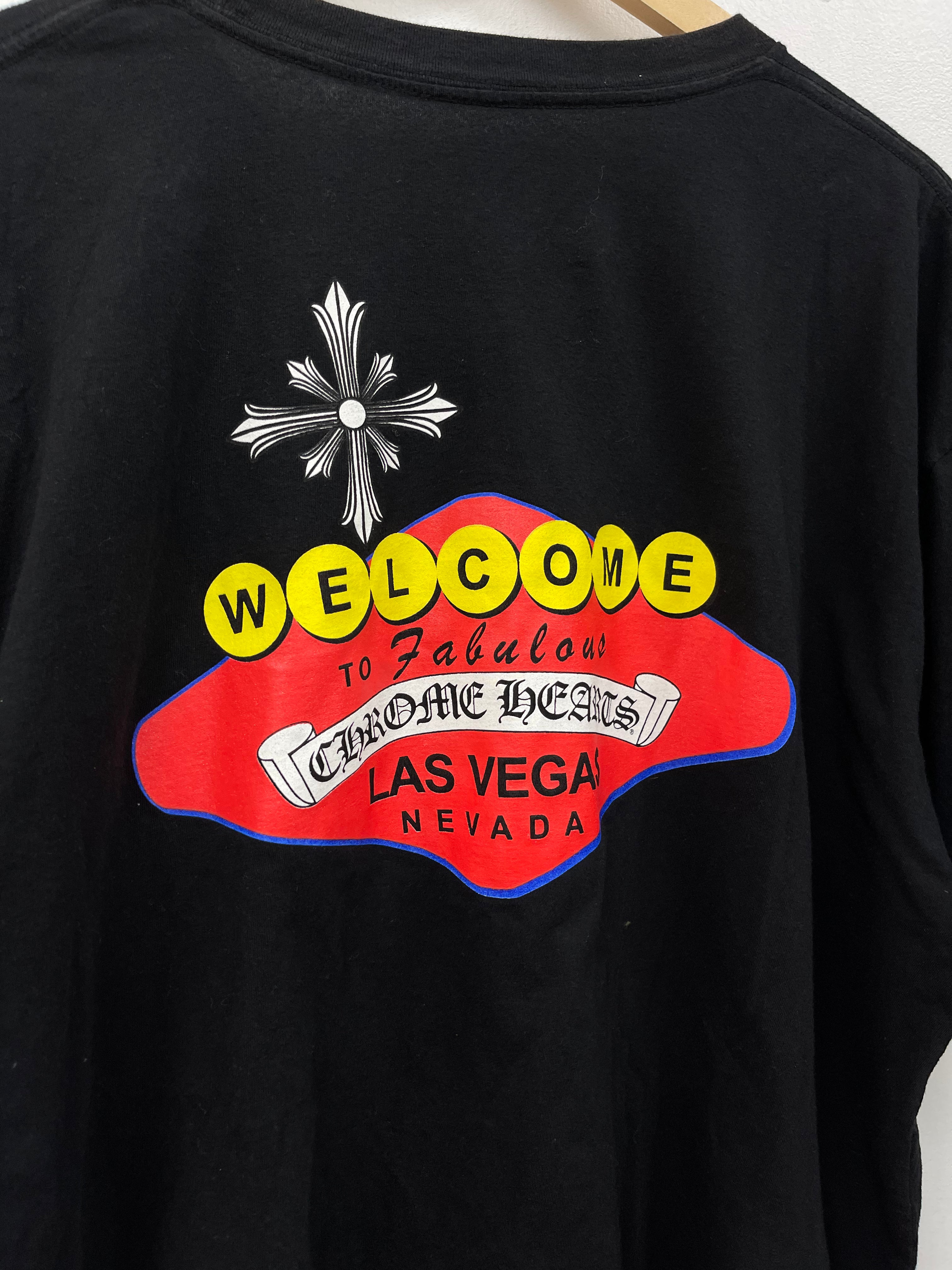 Chrome Hearts Black Welcome To Las Vegas Tee