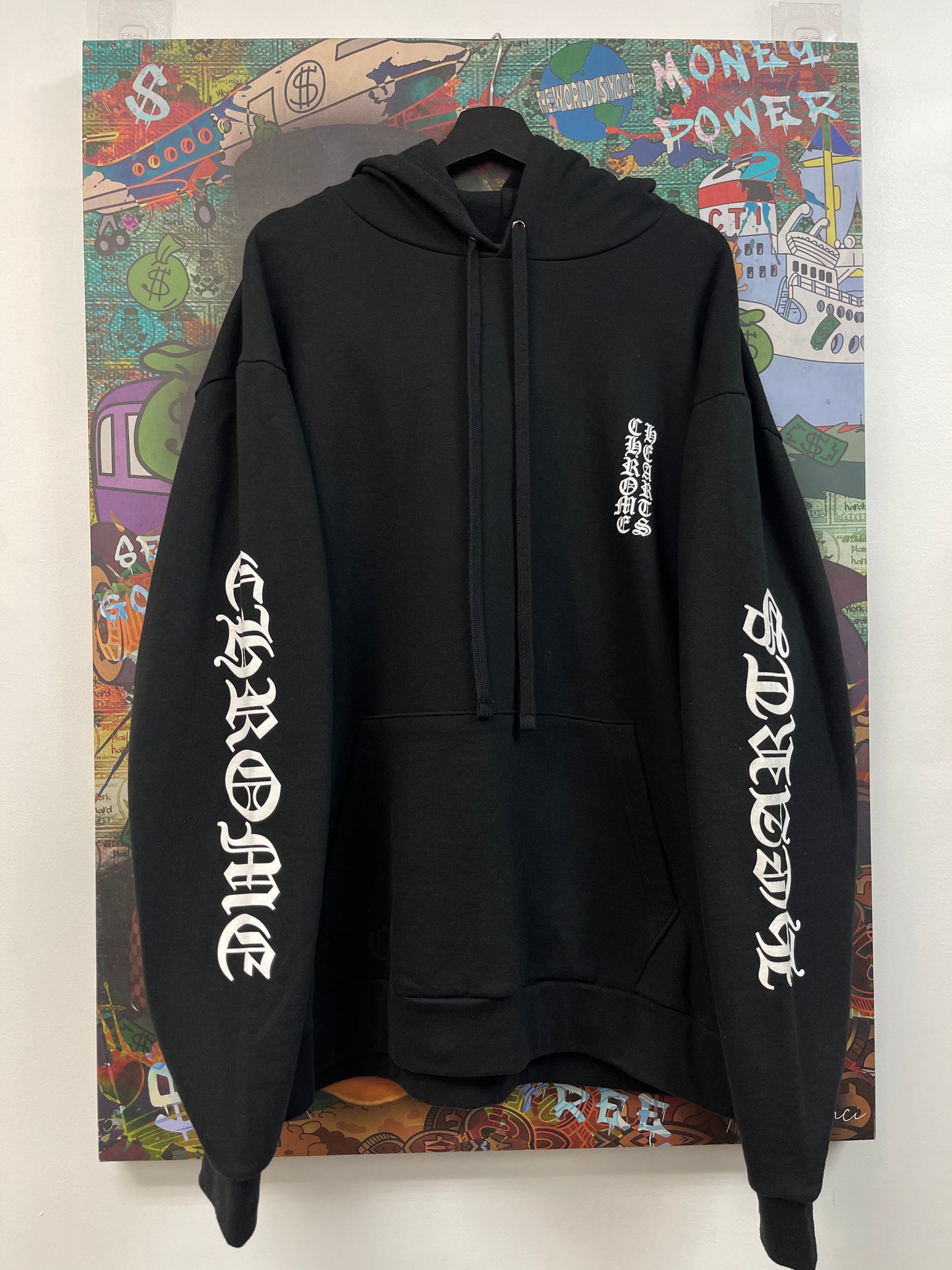 Chrome Hearts Vertical Logo Hoodie New XL