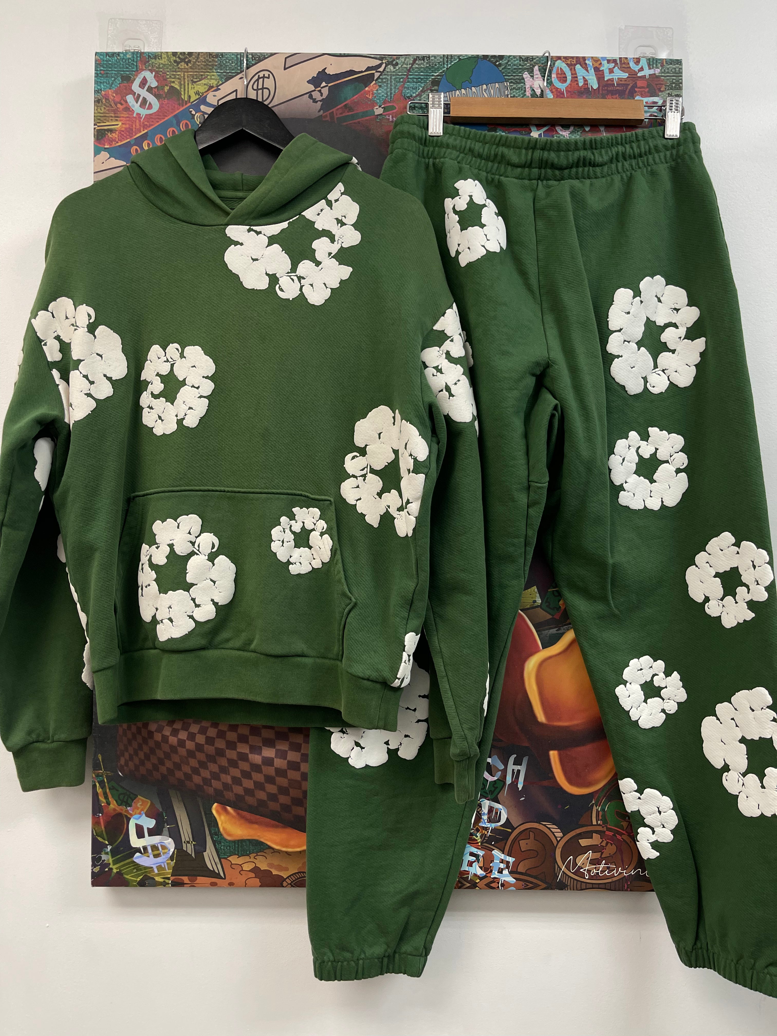 Denim Tears Sweatsuit Green Used Large