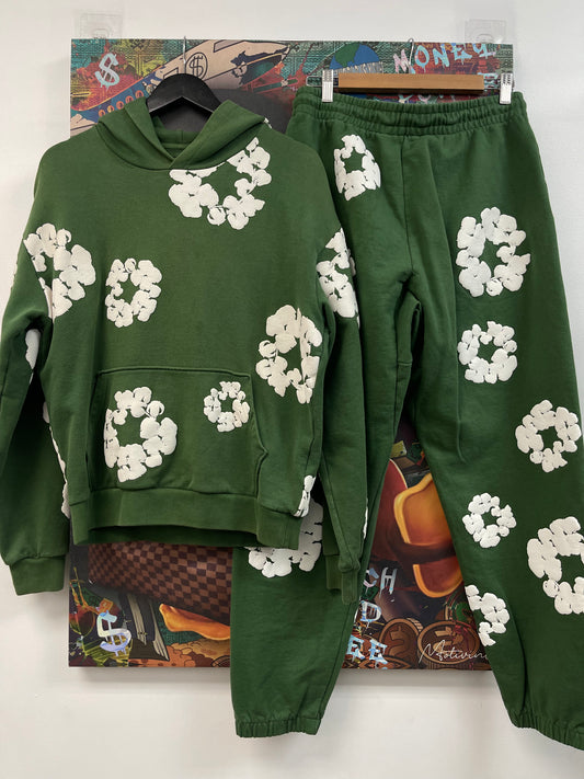 Denim Tears Sweatsuit Green Used Large
