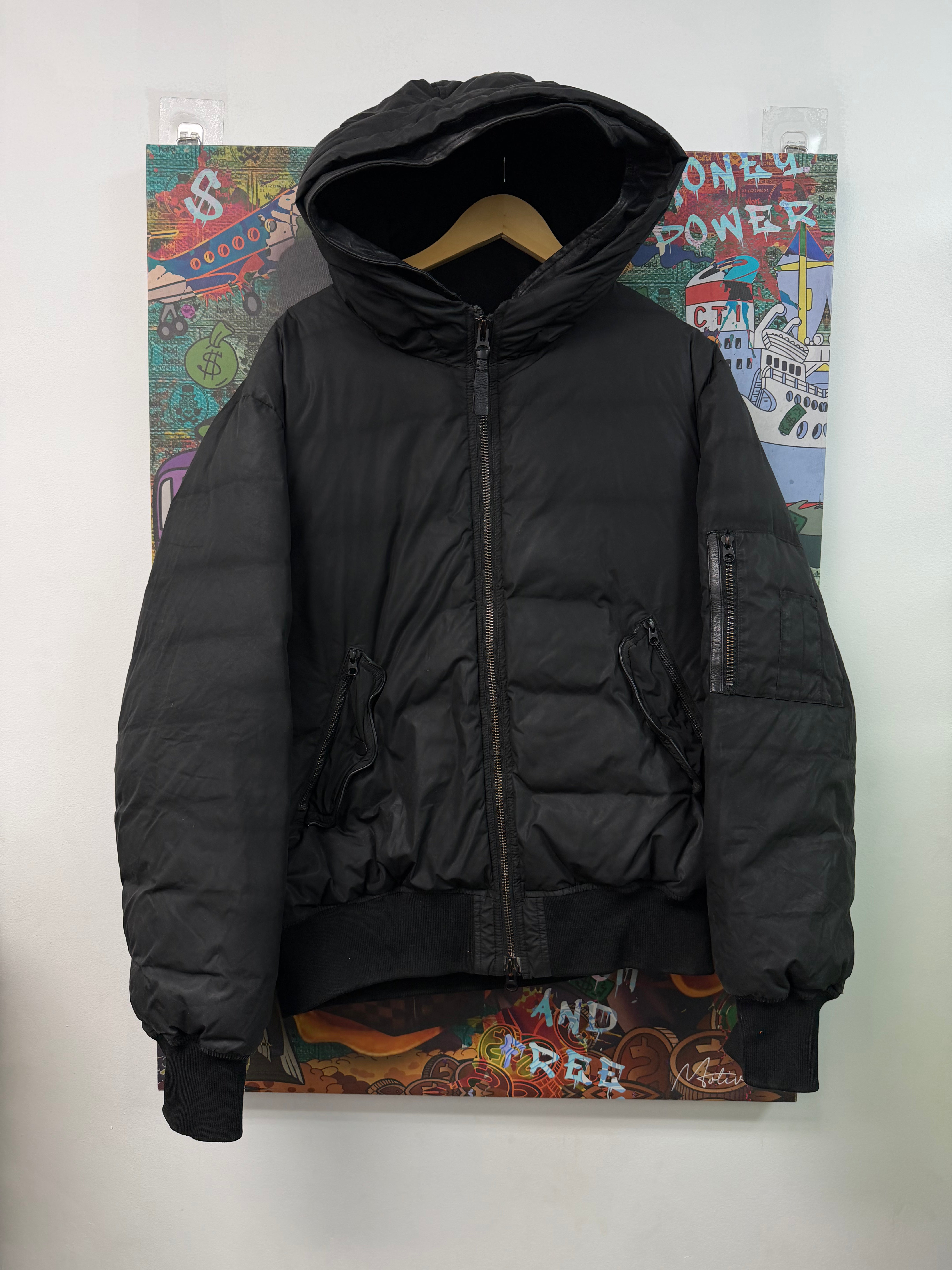 Mackage Jacket Black Old Season Bomber (44) Large Used