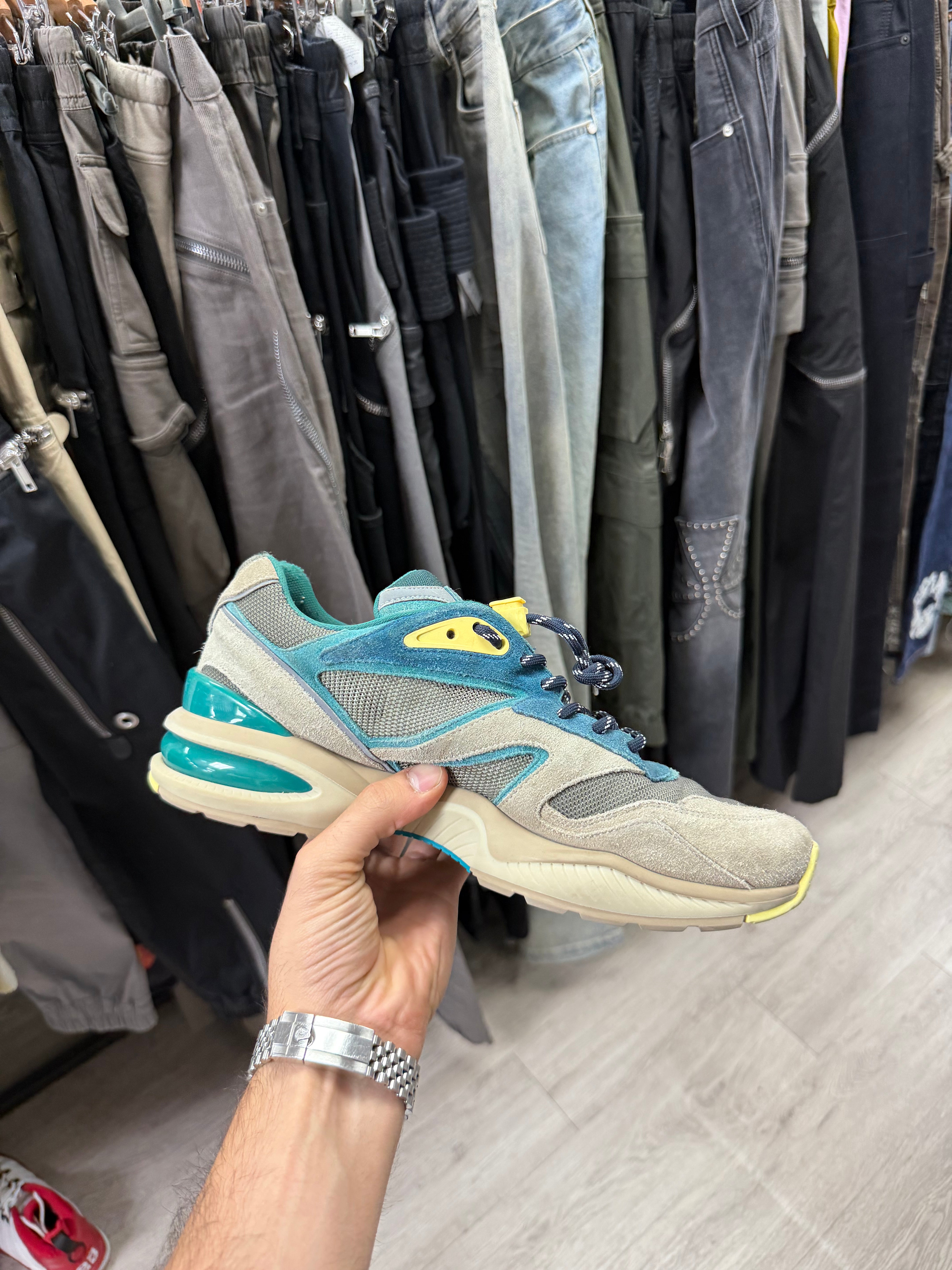 Louis Vuitton Tan Green Trail Sneaker