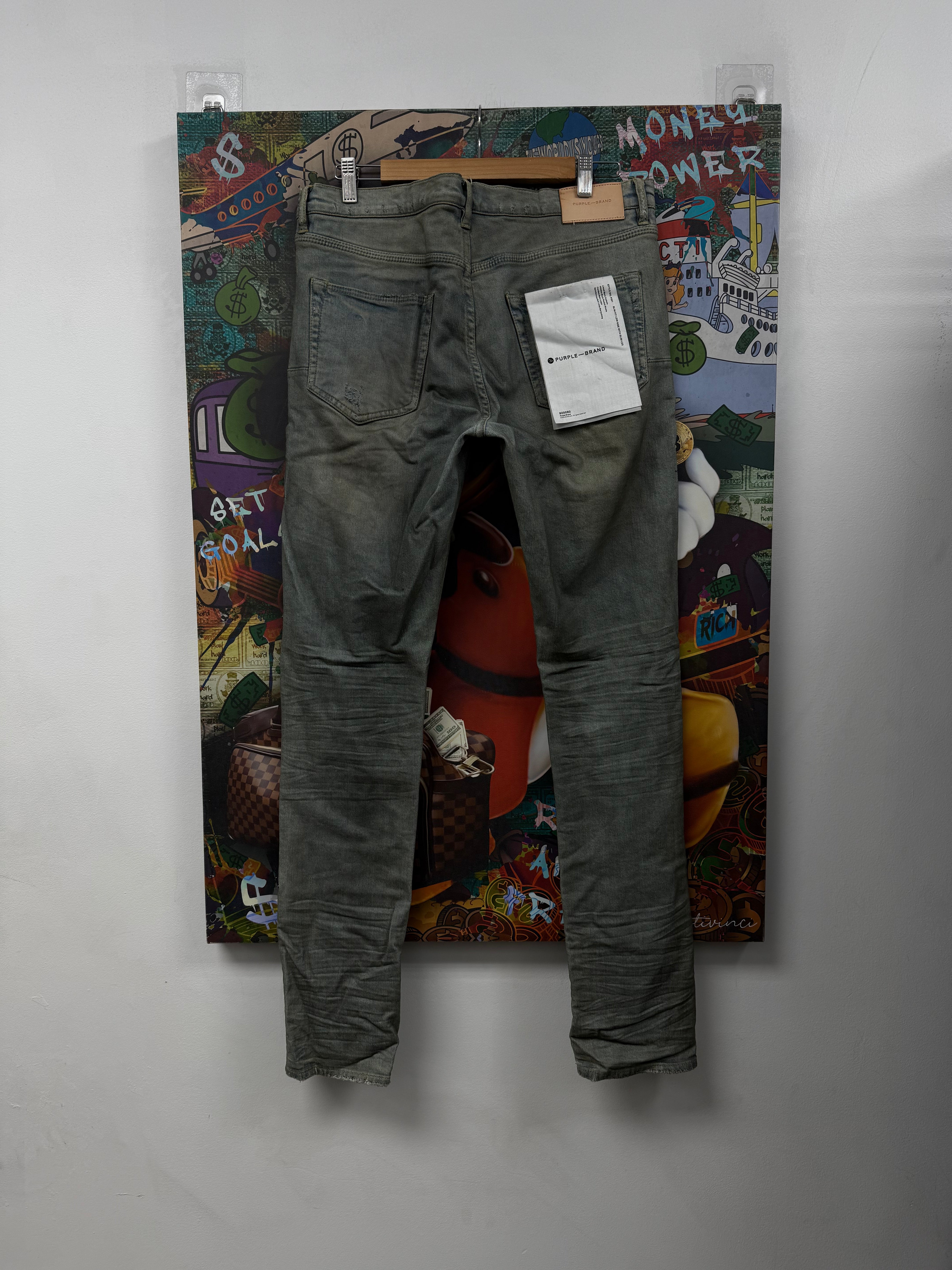 Purple Brand Vintage Wash Wax Jeans