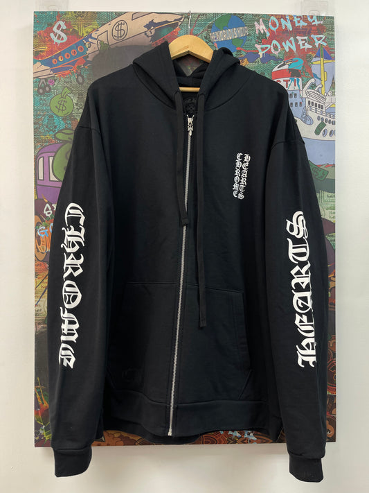 Chrome Hearts Vertical Black White Hoodie