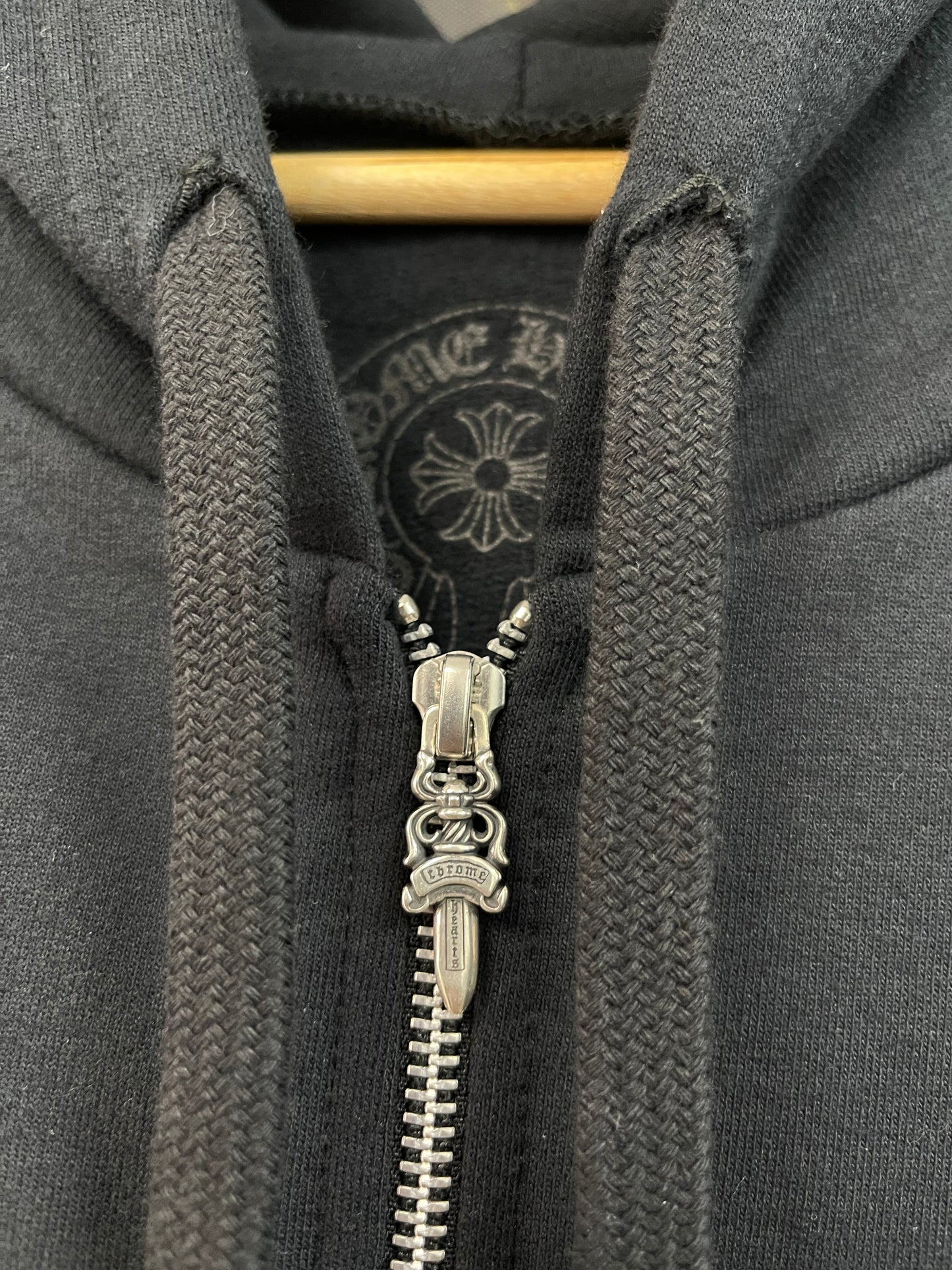 Chrome Hearts Vertical Black White Hoodie