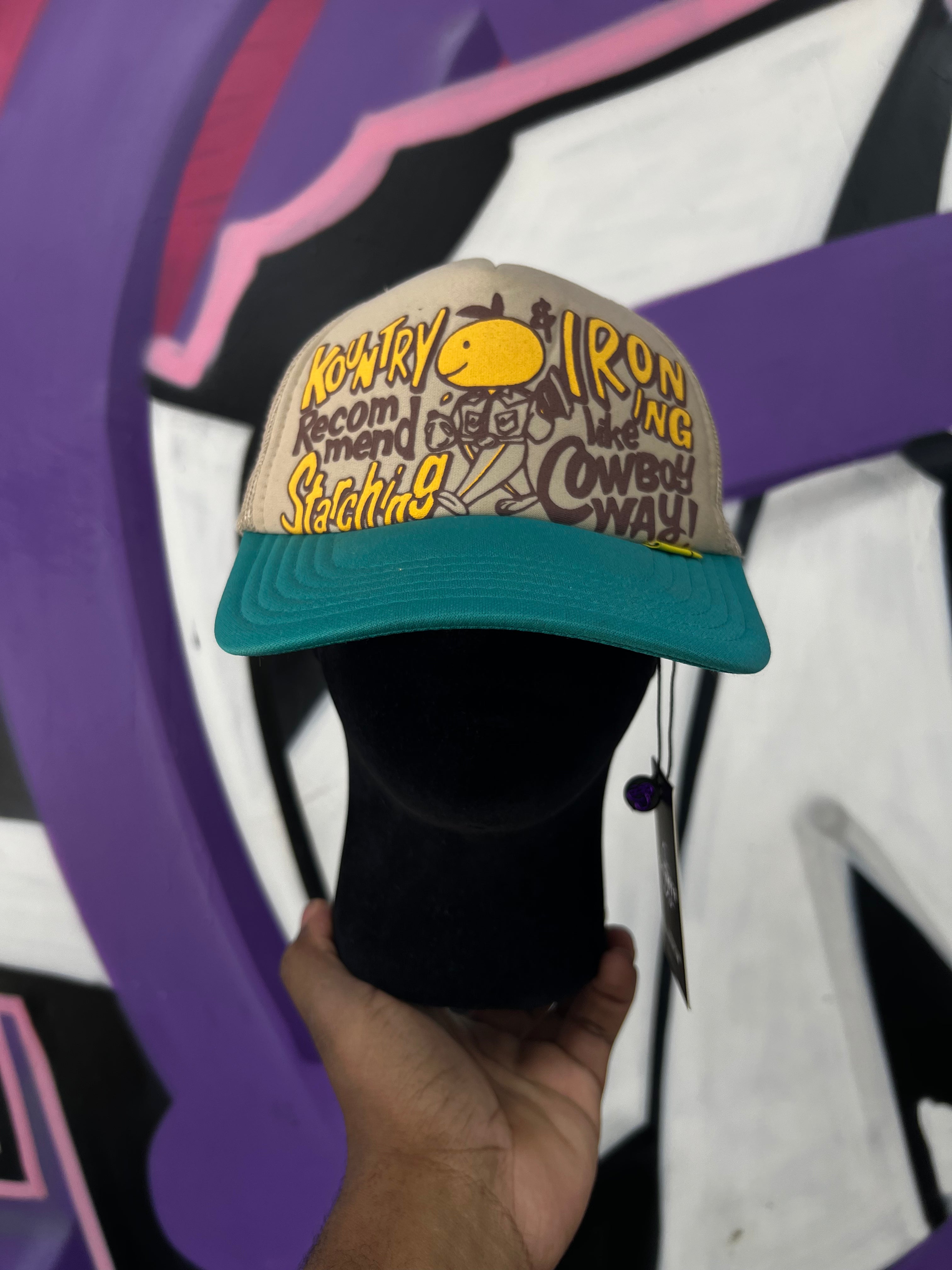 Kapital Kountry Tan & Teal Hat
