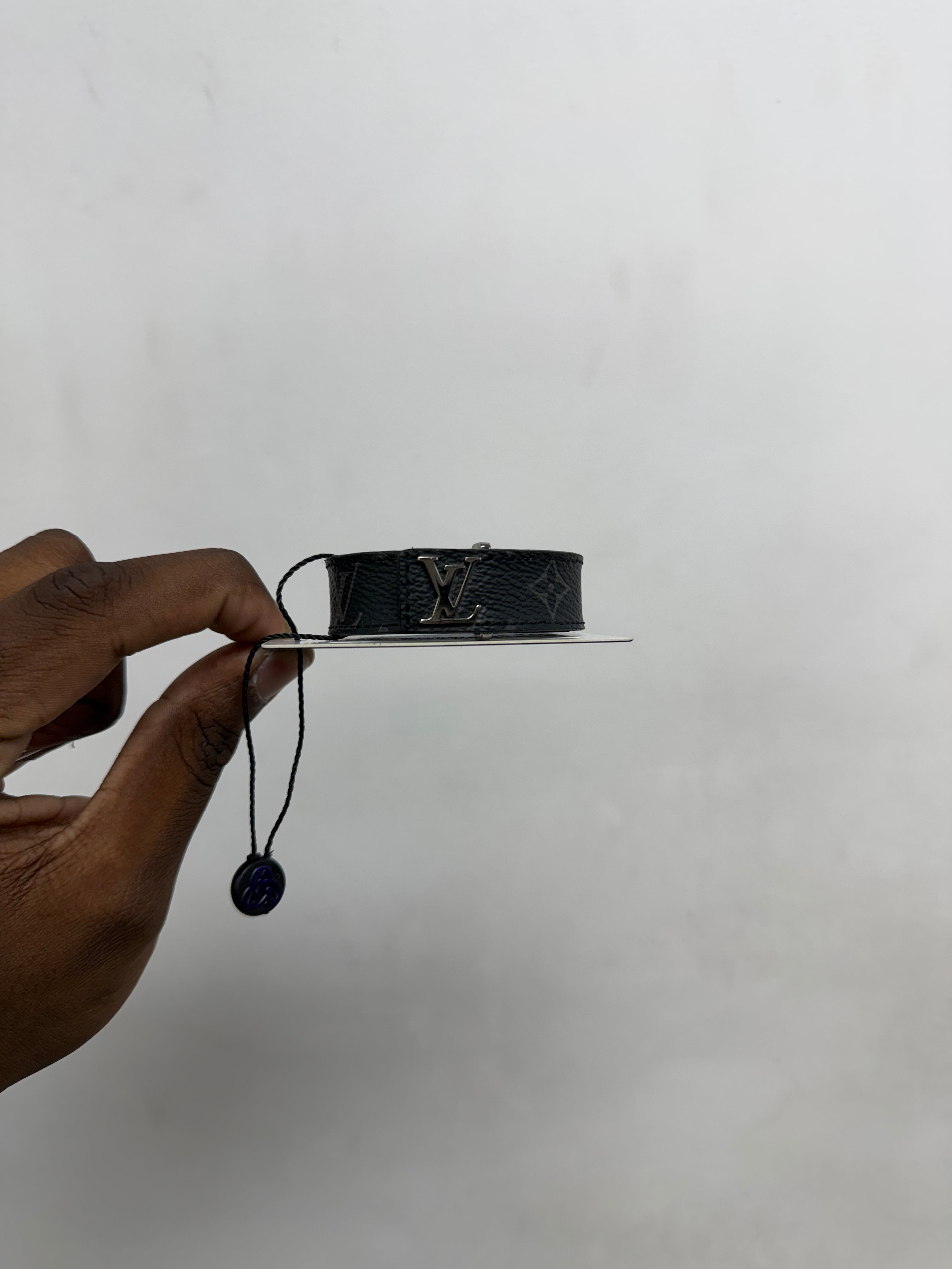 Louis Vuitton Black Monogram Snap Bracelet
