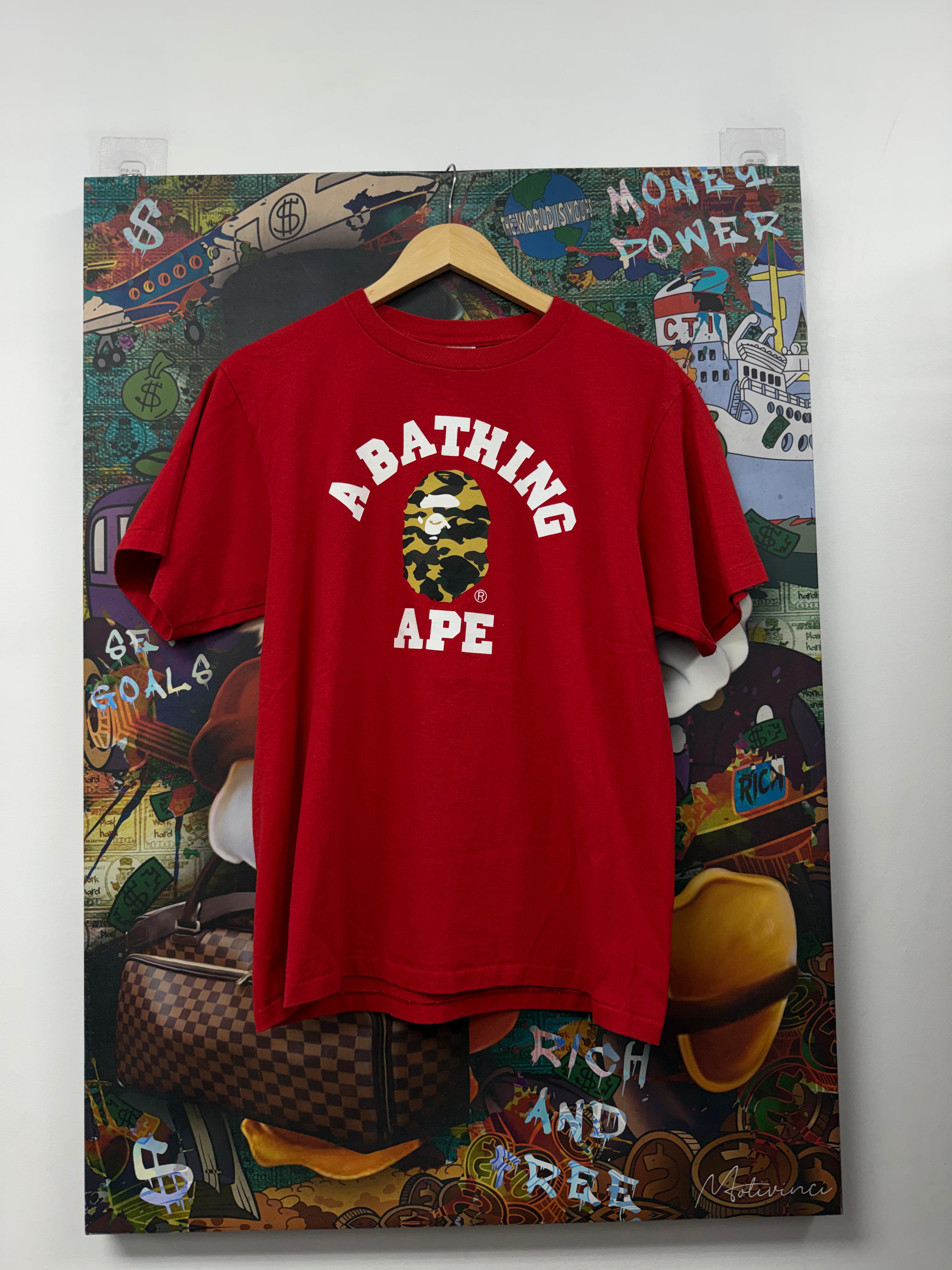 BAPE Red ABA Tee