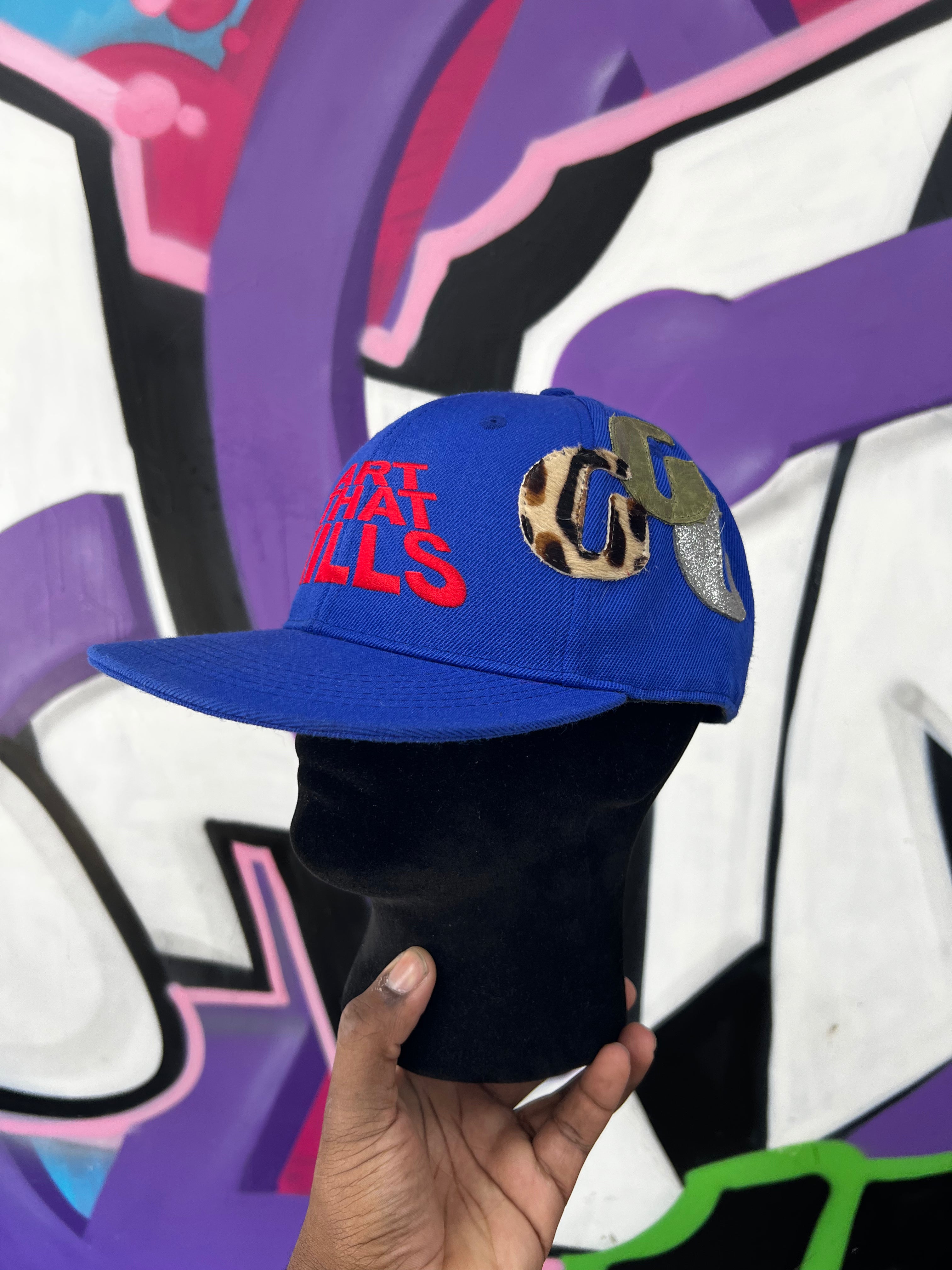 Gallery Dept Blue Red ATK G-Patch Fitted Hat