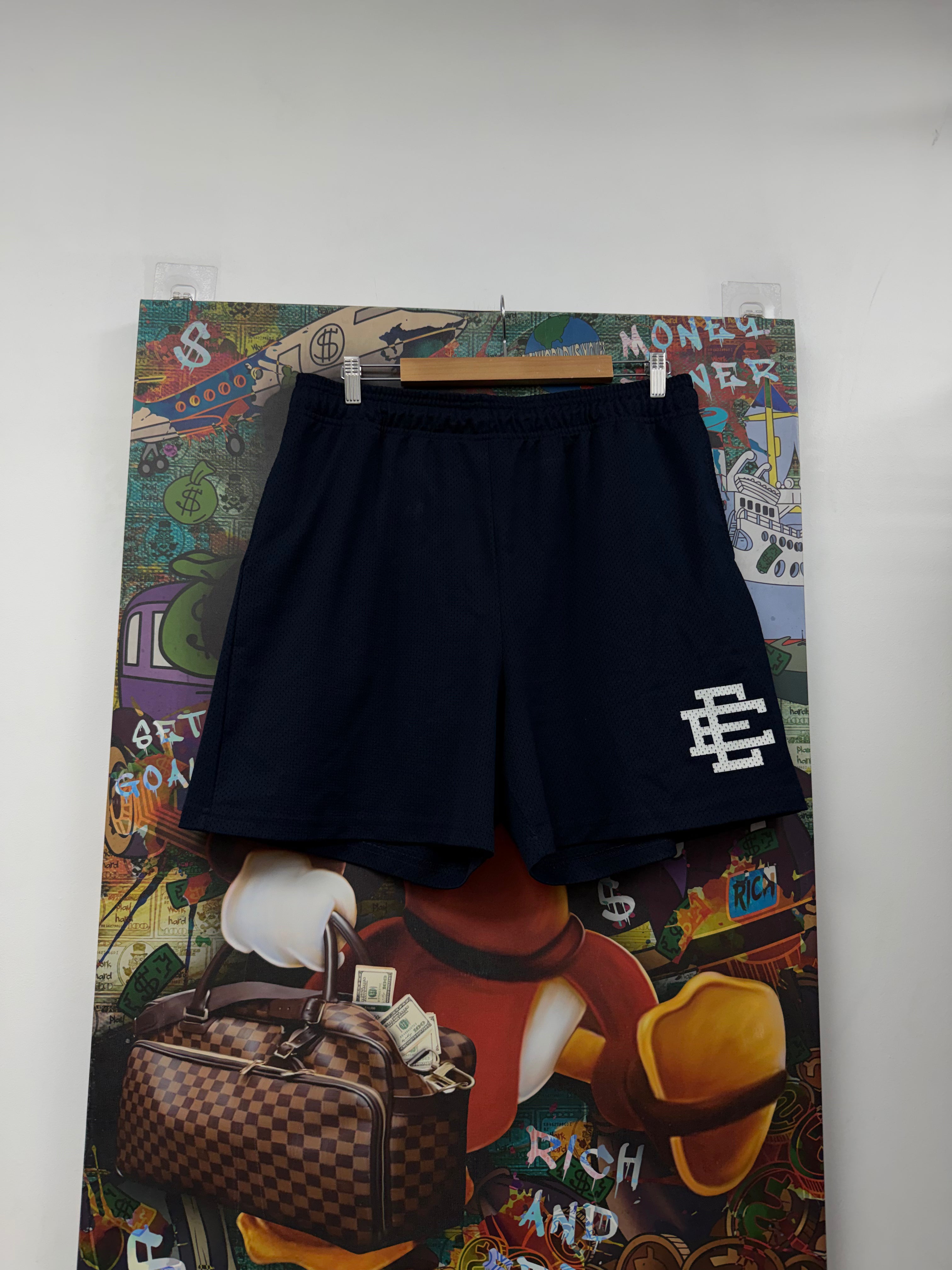 Eric Emanuel Navy White Basics Shorts
