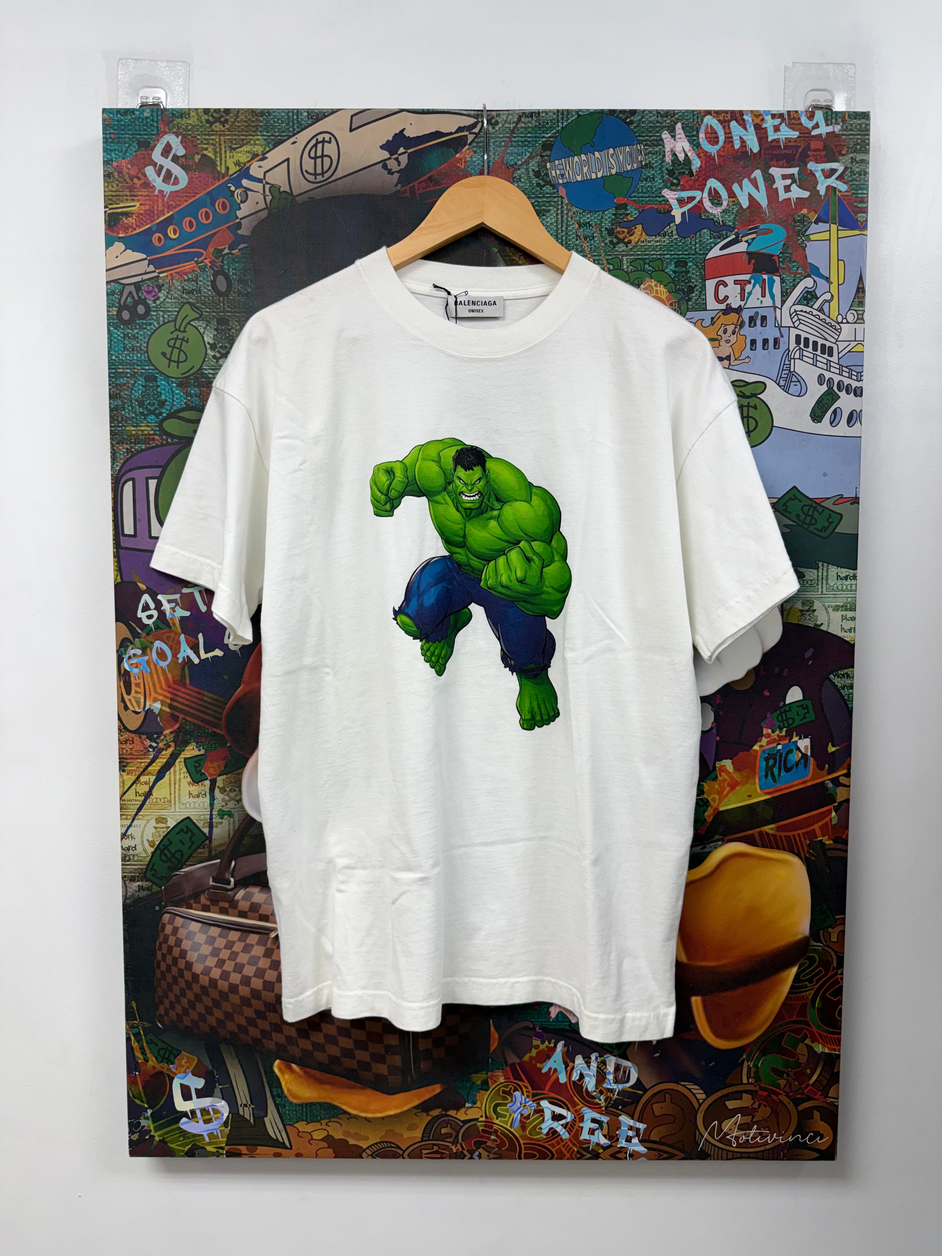 Balenciaga White Incredible Hulk Tee