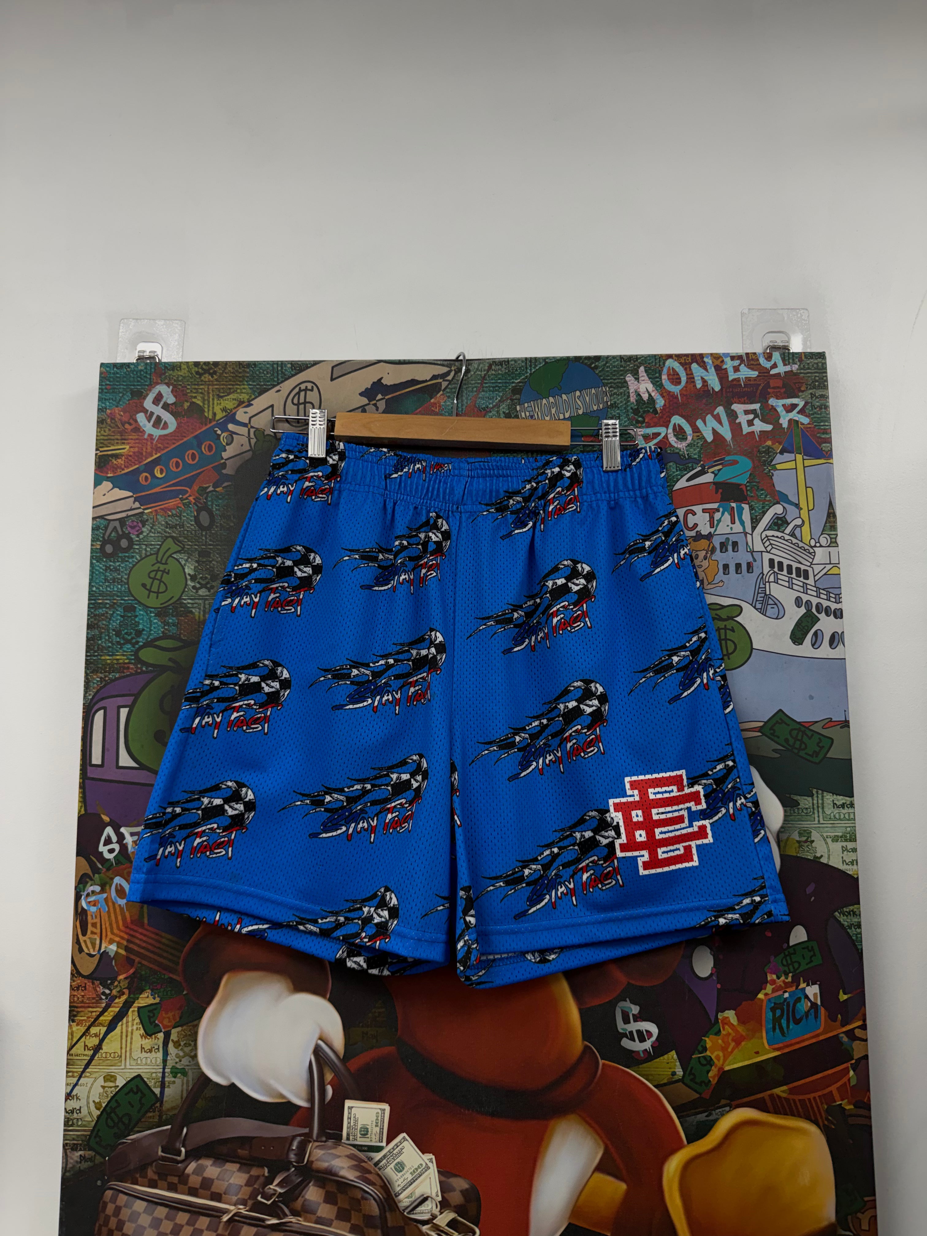 Eric Emanuel Matty Boy Blue Stay Fast Shorts