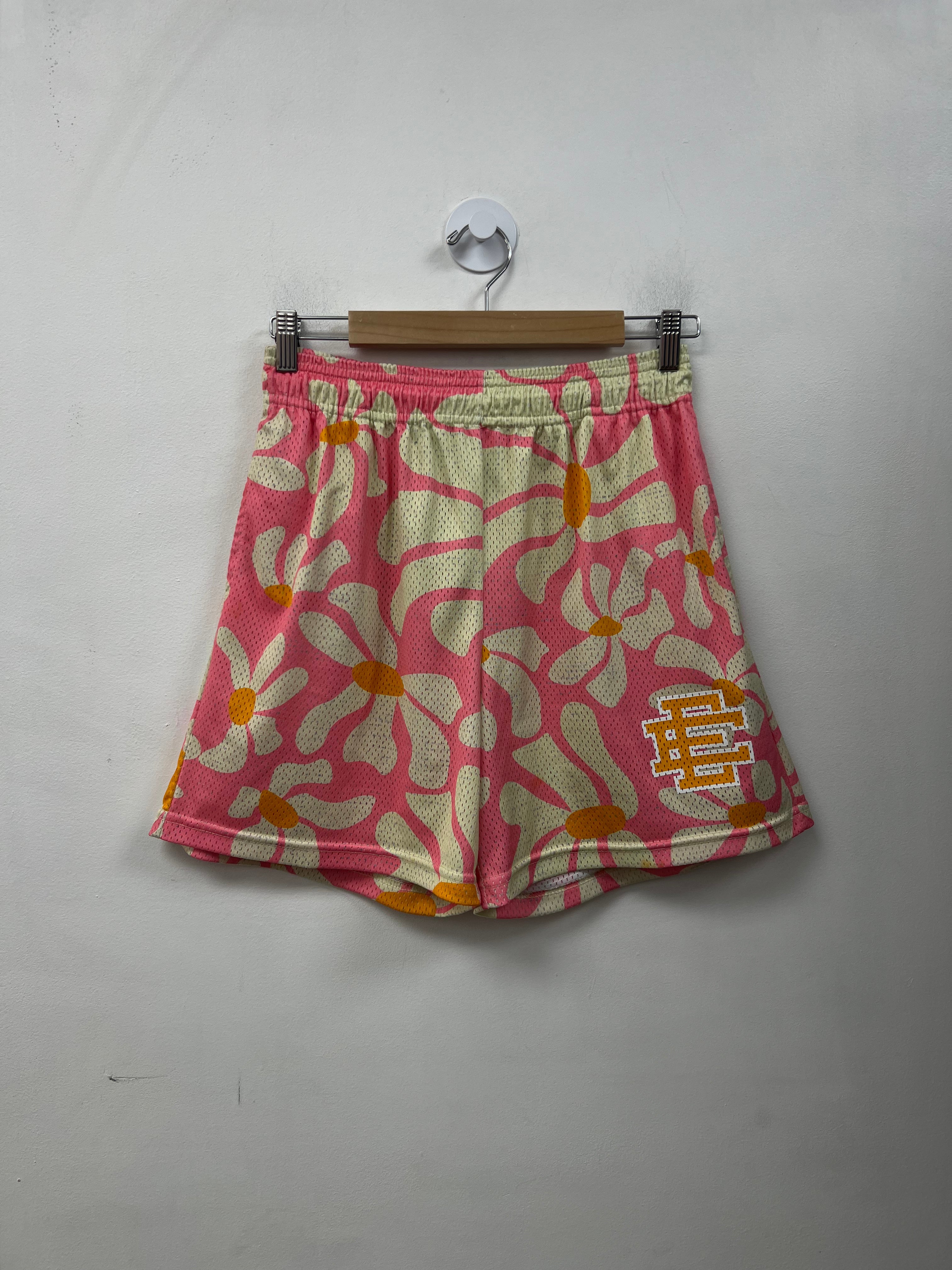 Eric Emanuel Cream Pink Floral Shorts