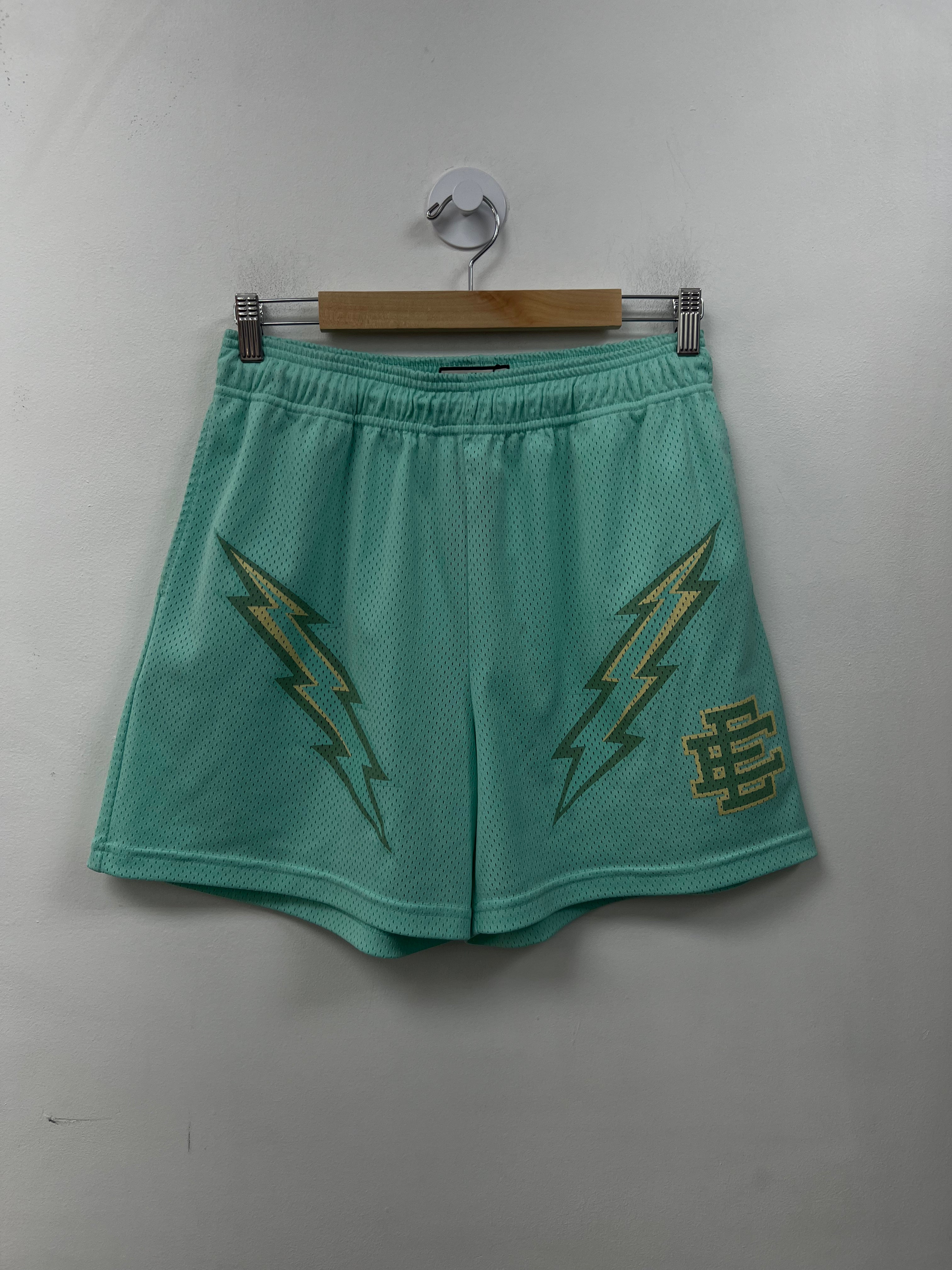 Eric Emanuel Teal Bolt Shorts