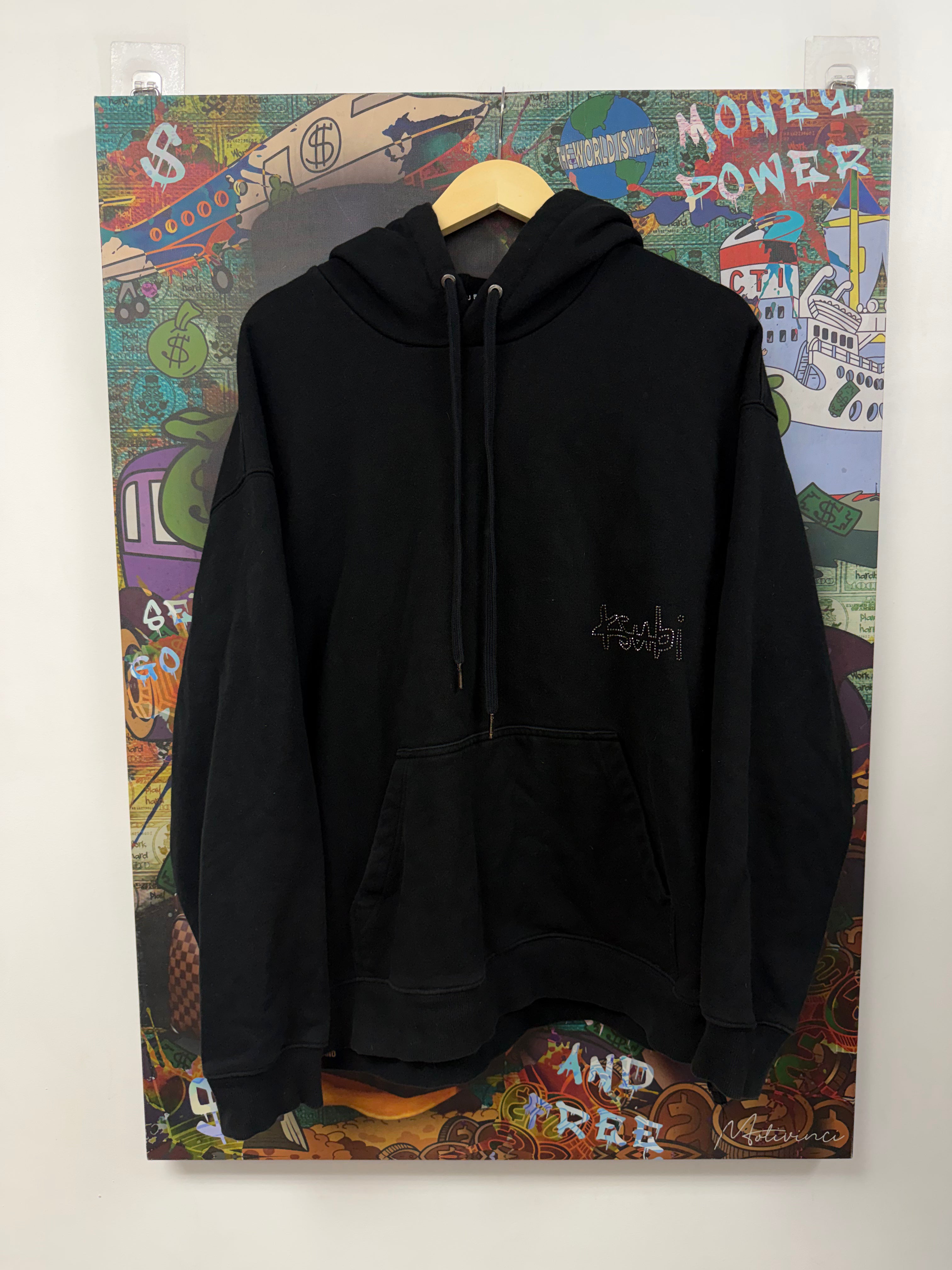 Ksubi Black Rhinestone Hoodie