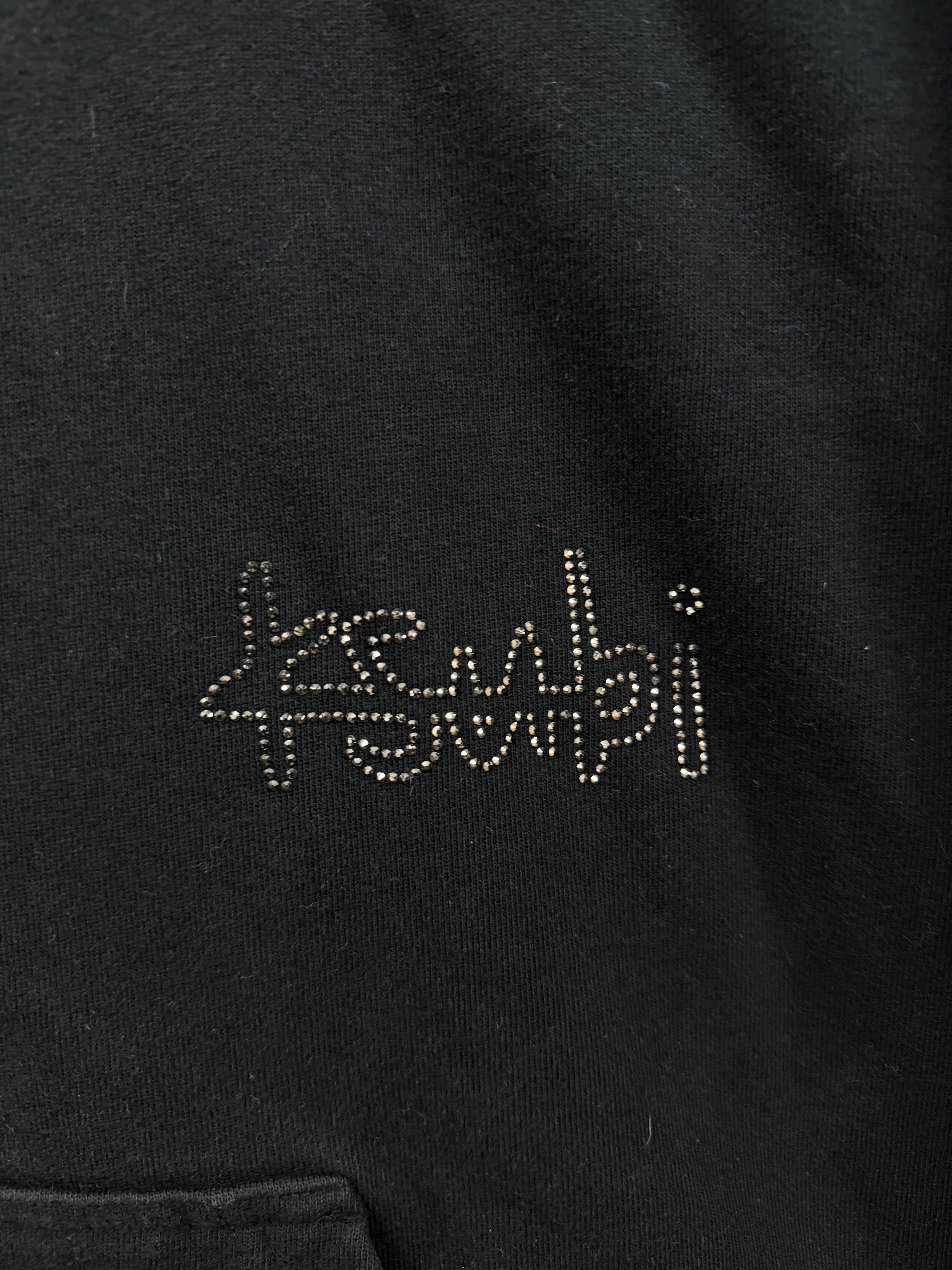 Ksubi Black Rhinestone Hoodie