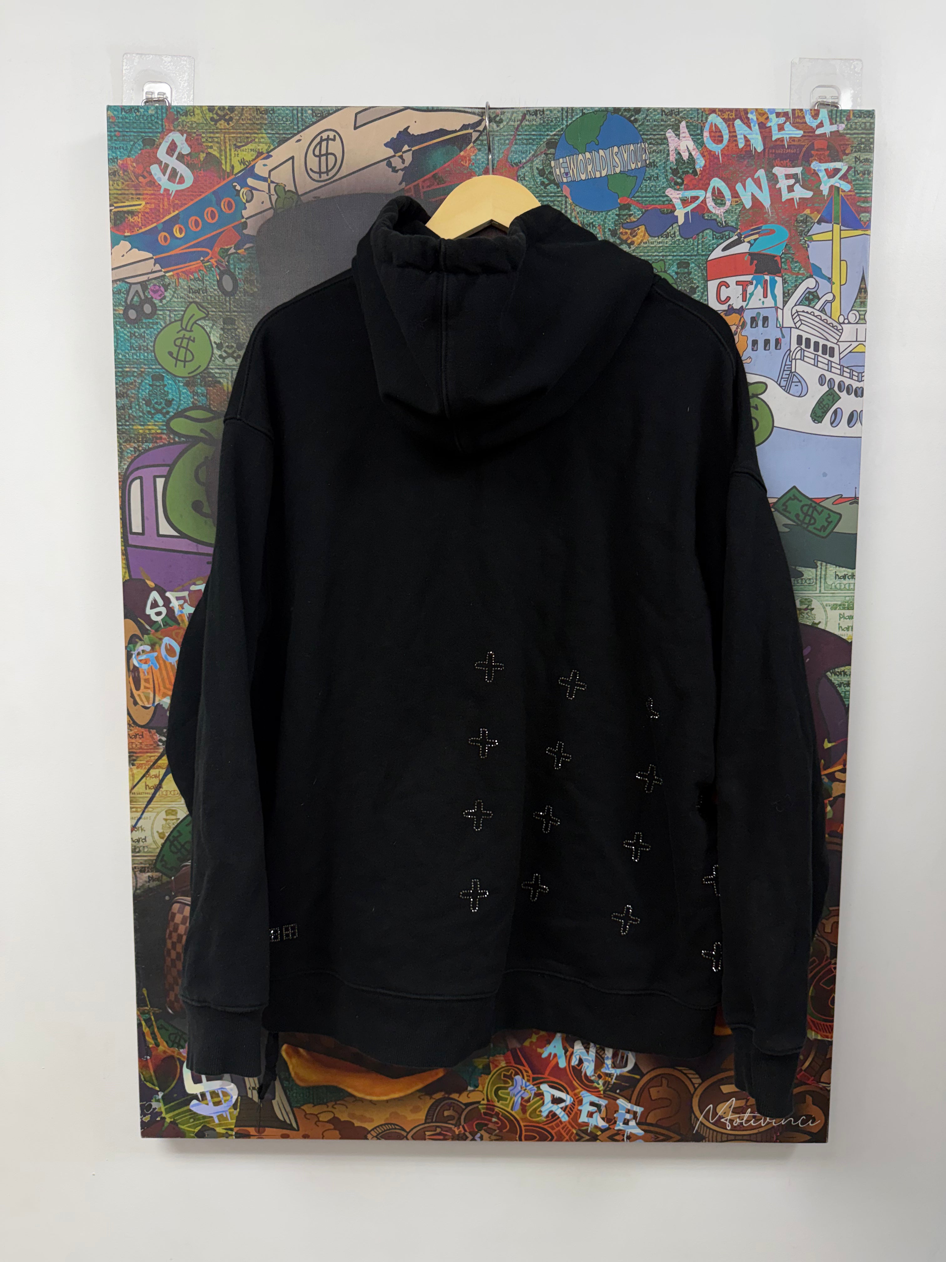 Ksubi Black Rhinestone Hoodie