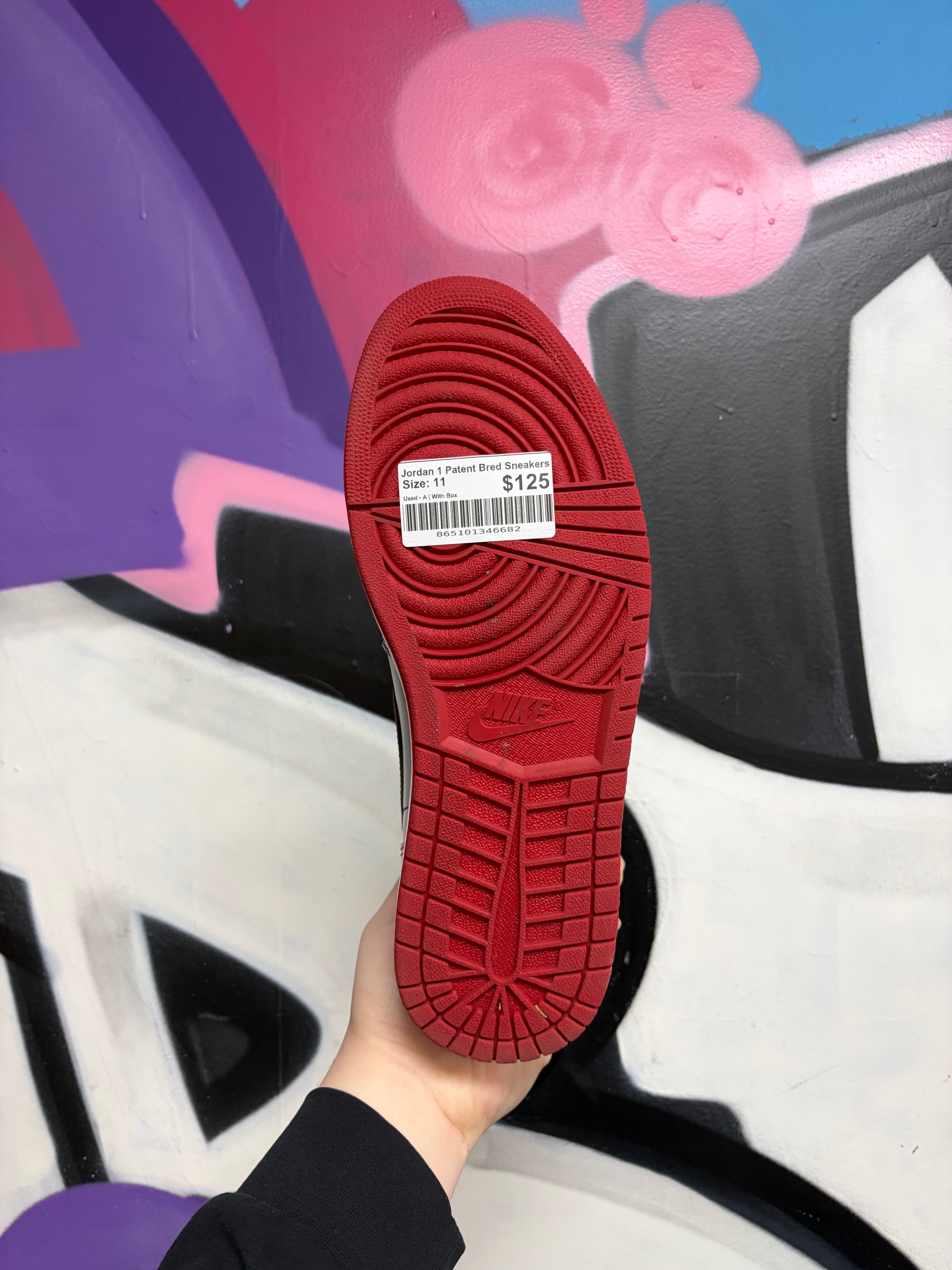 Jordan 1 Patent Bred Sneakers