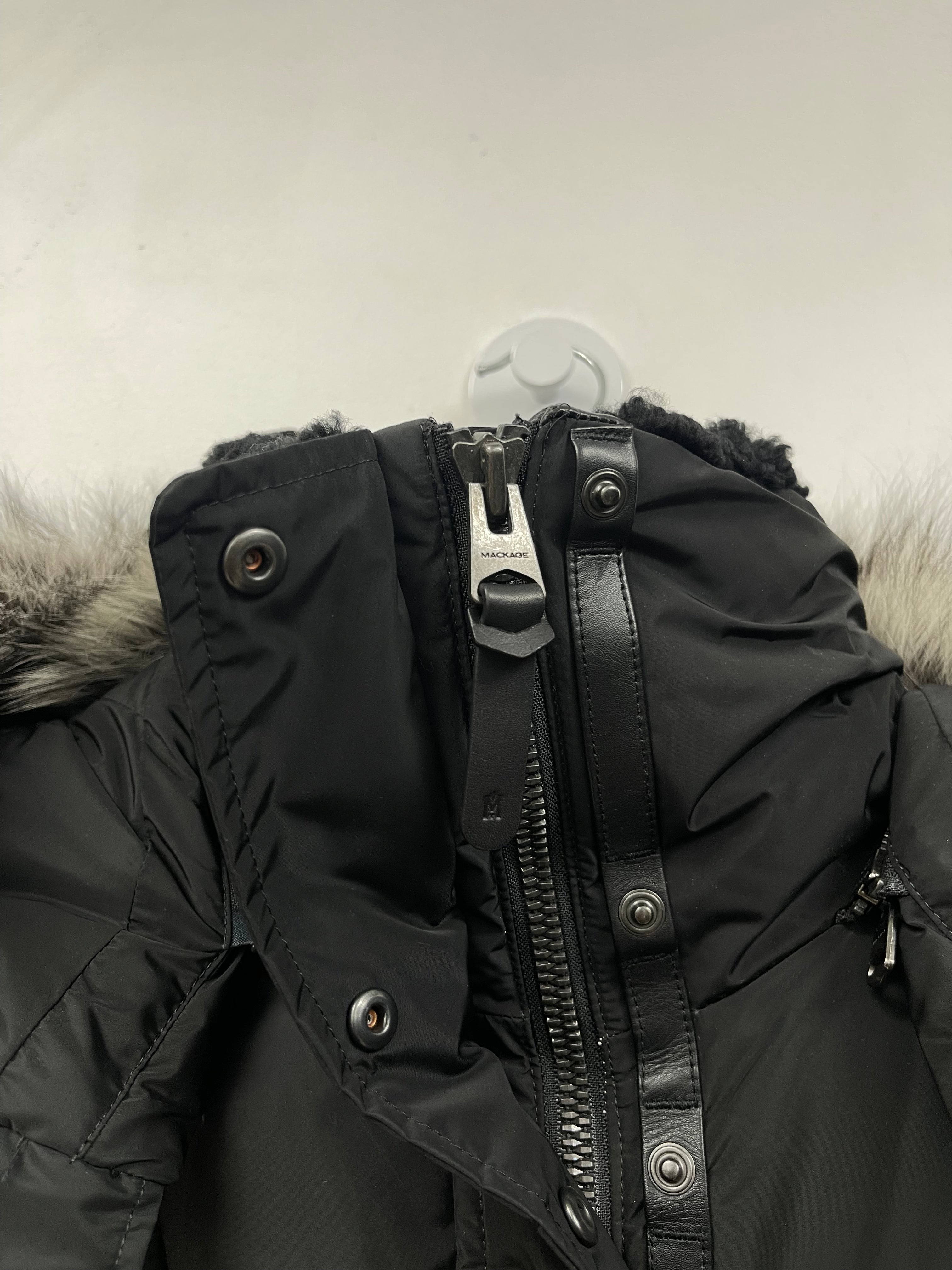 Mackage Black Fur Adali Jacket