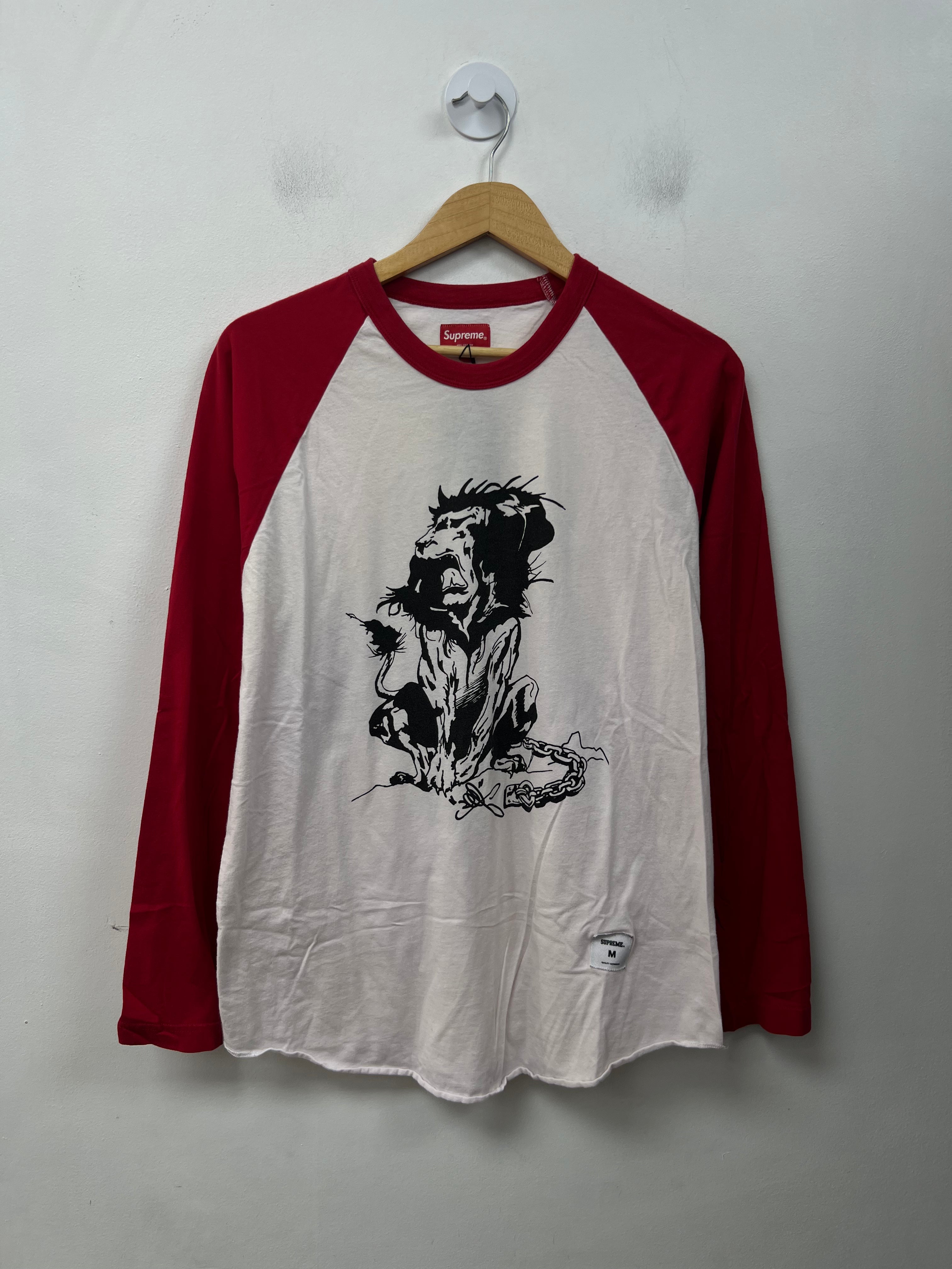 Supreme Red Lion Raglan Long Sleeve