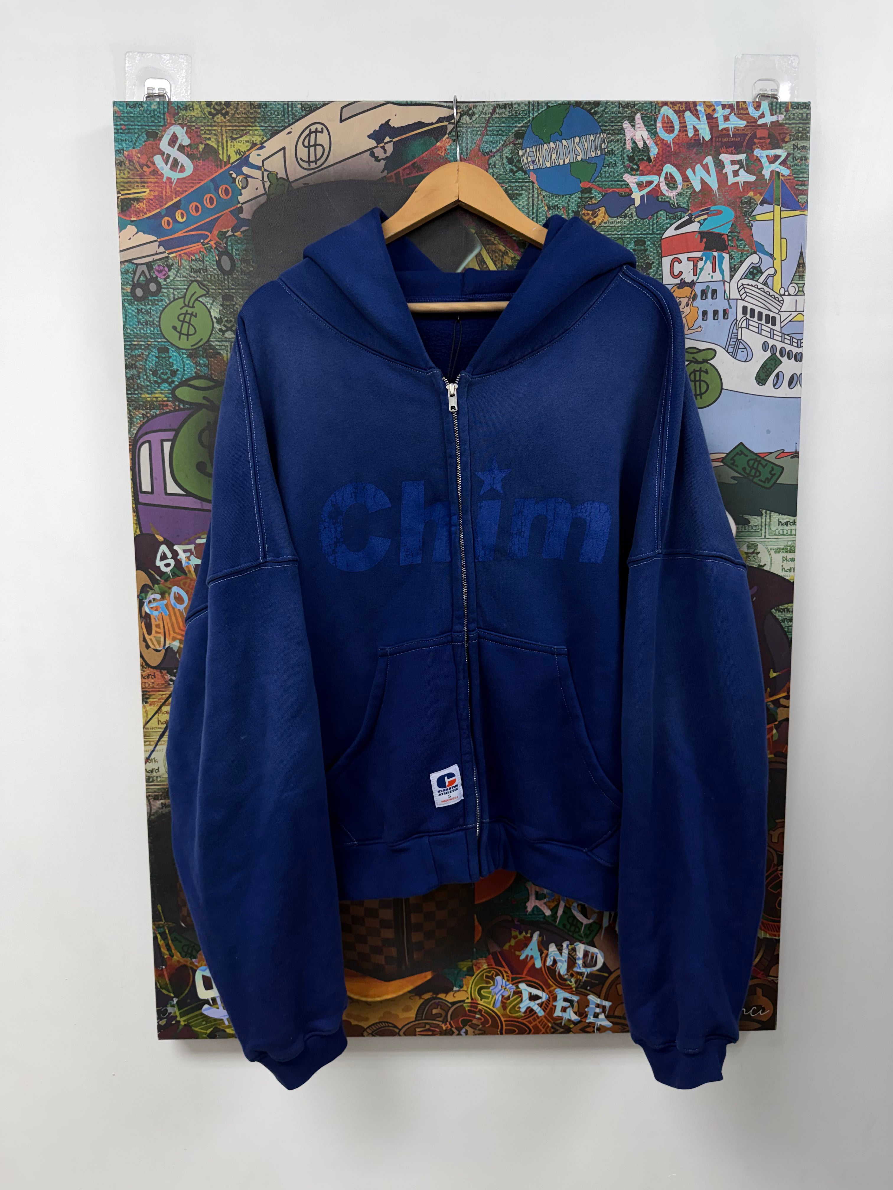 HMDD Blueberry Distressed Zip Up