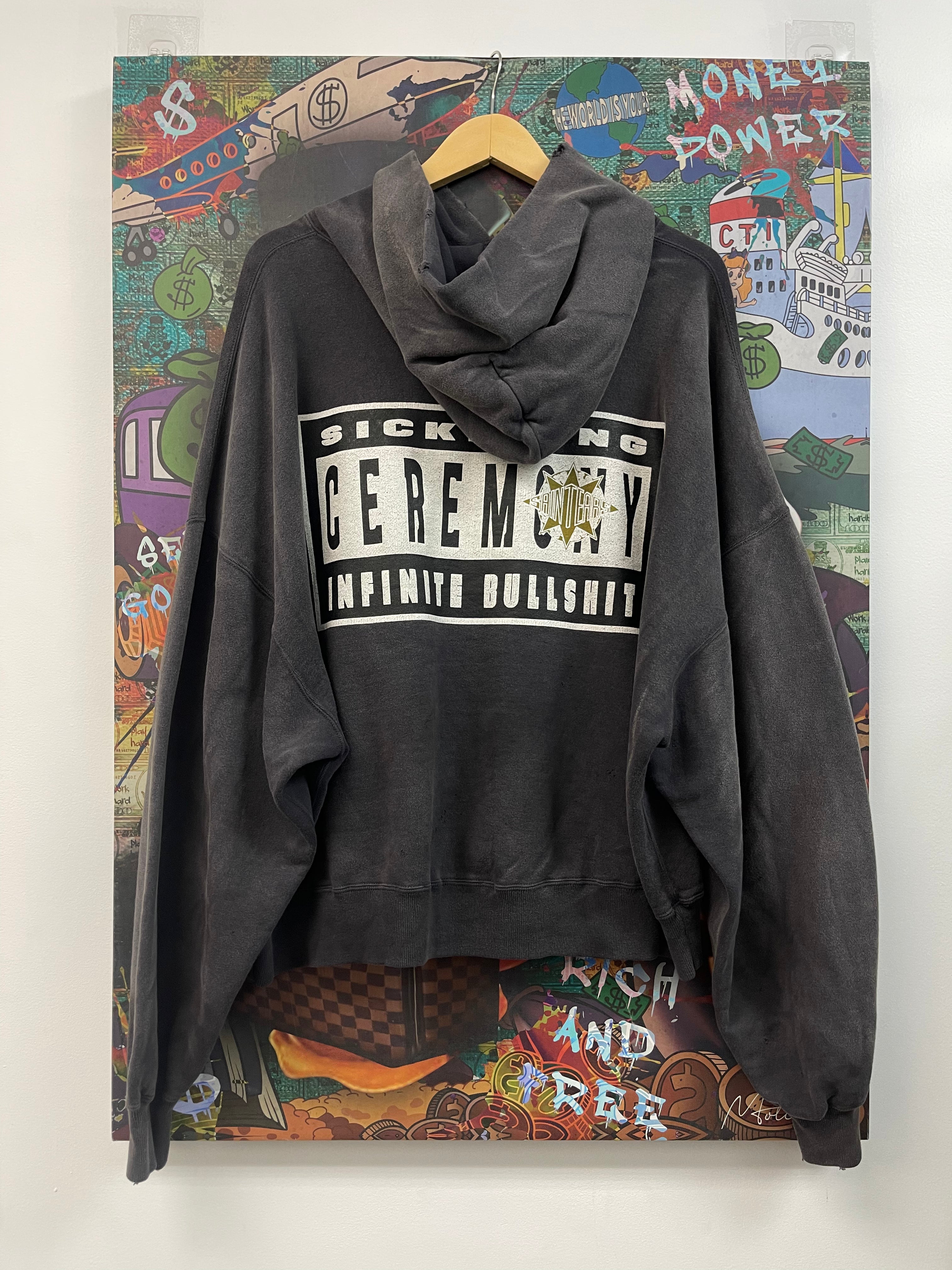 St MX6 Denim Tears Hoodie Faded Black New LarGe