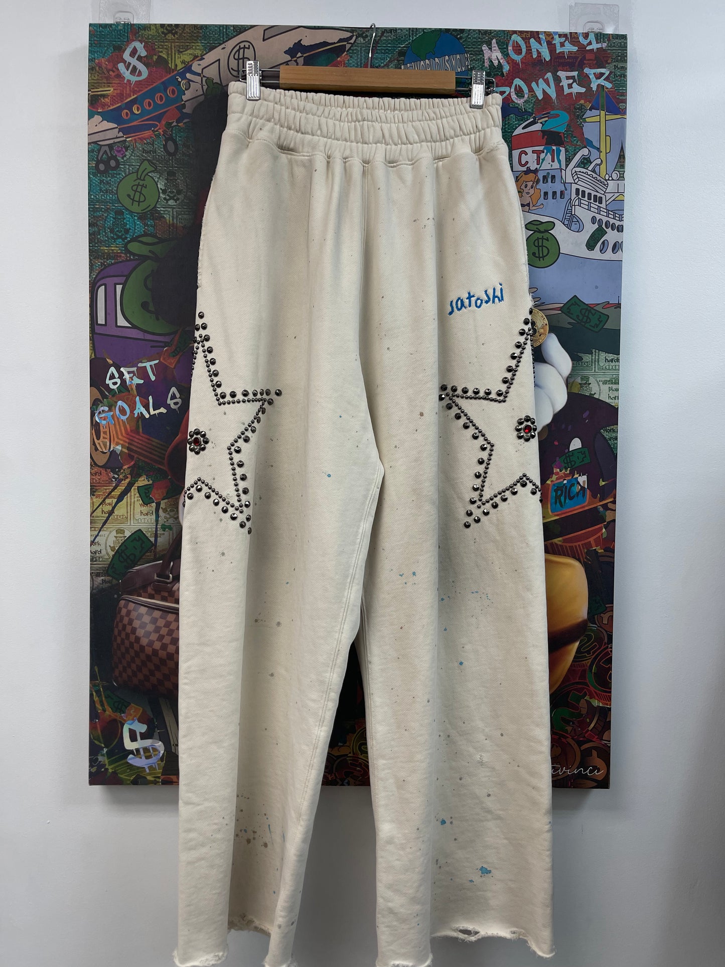 Satoshi Nakamoto Star Studded Sweatpants