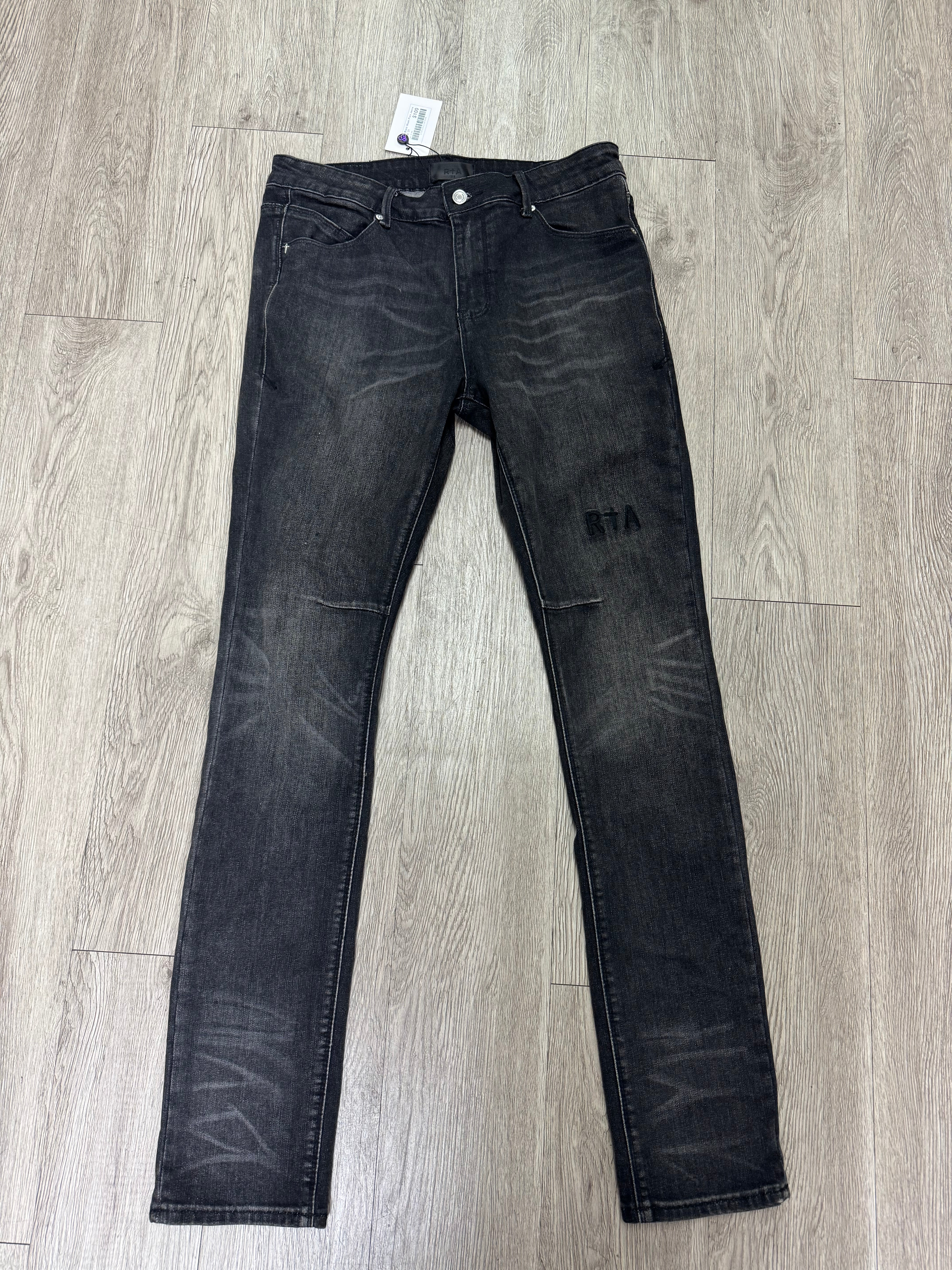 RTA Black Wash Plain Jeans