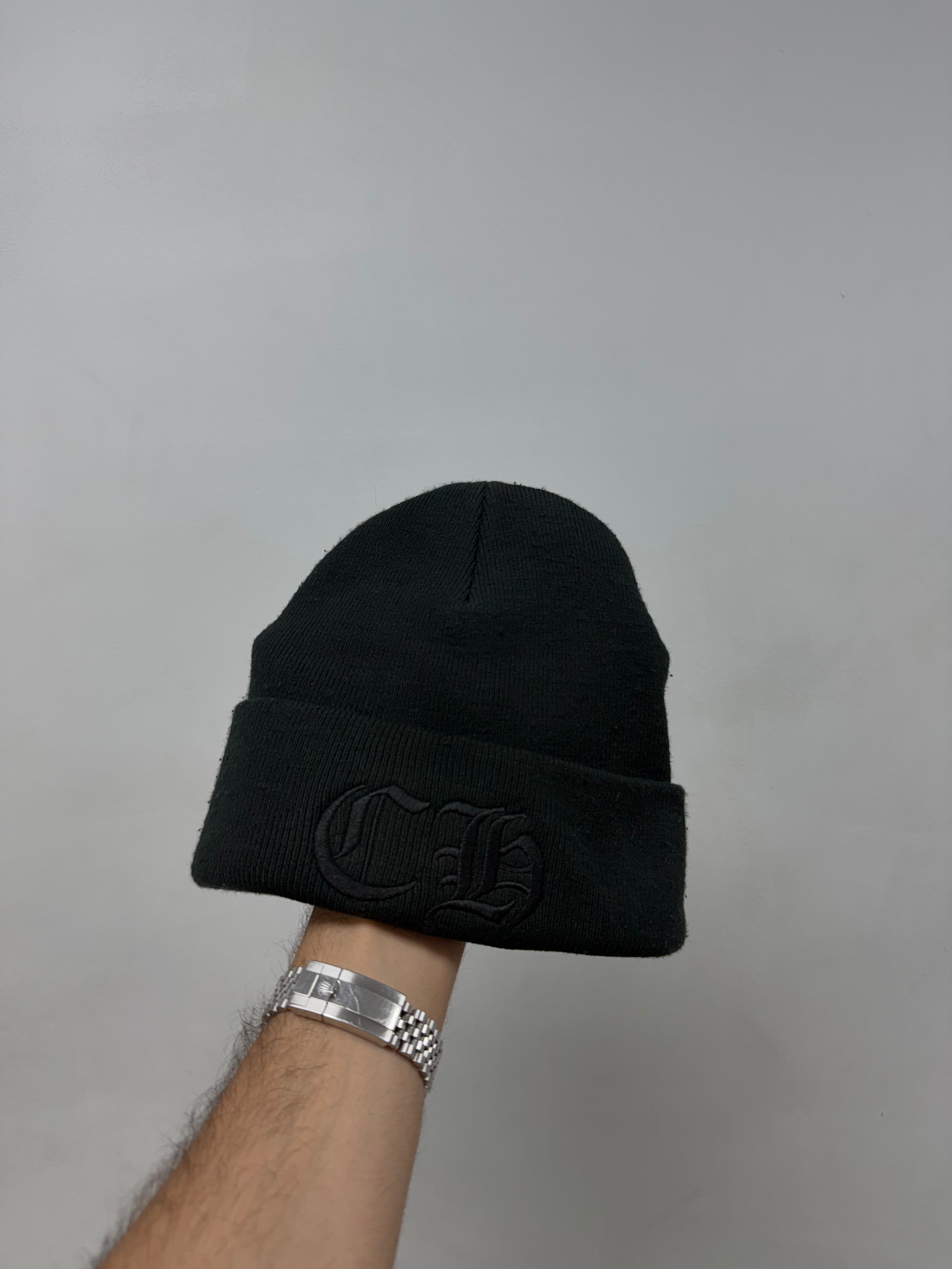Chrome Hearts Black Tonal CH Beanie