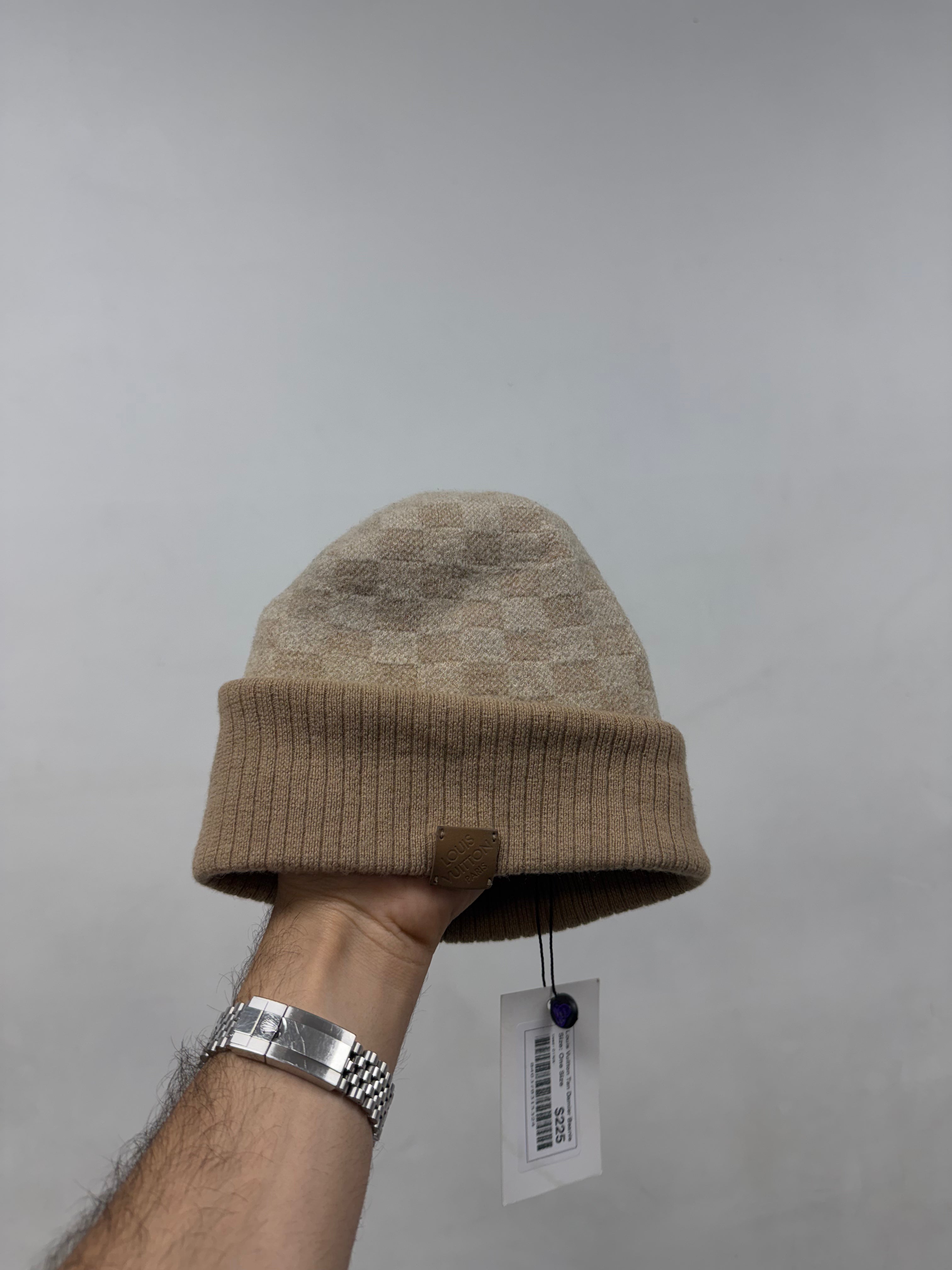 Louis Vuitton Tan Damier Beanie