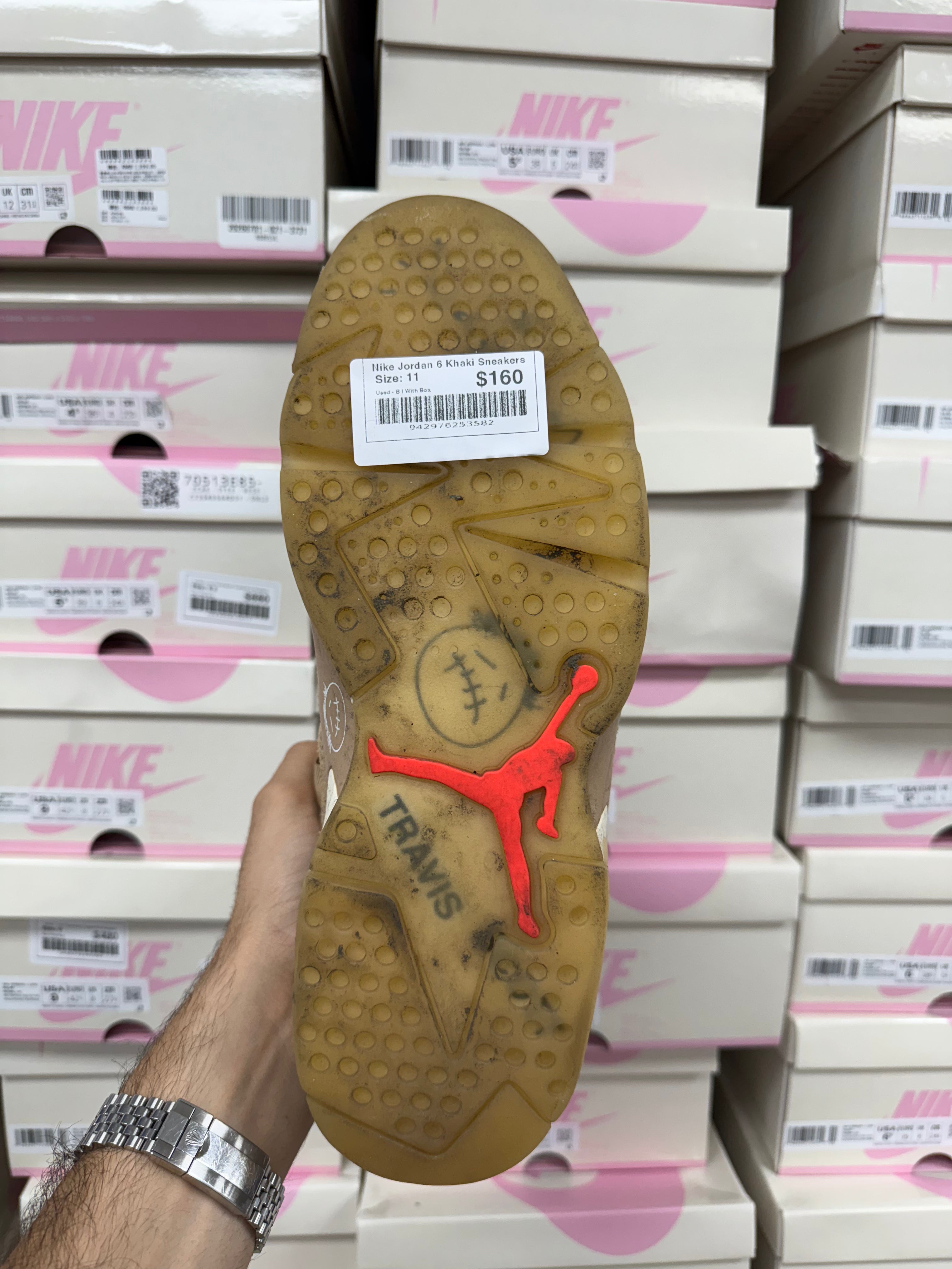 Nike Jordan 6 Khaki Sneakers