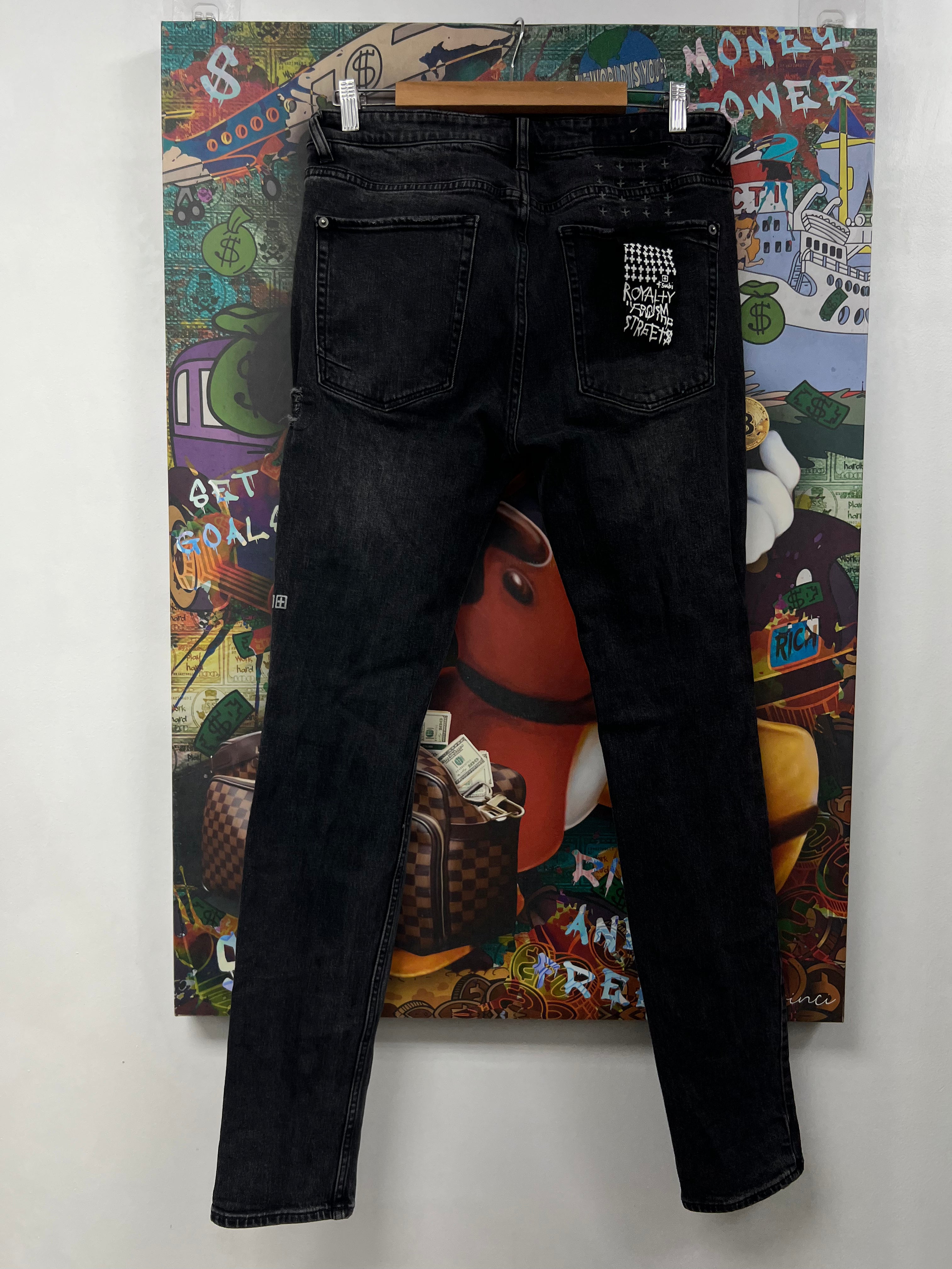 Ksubi Black Distressed Jeans