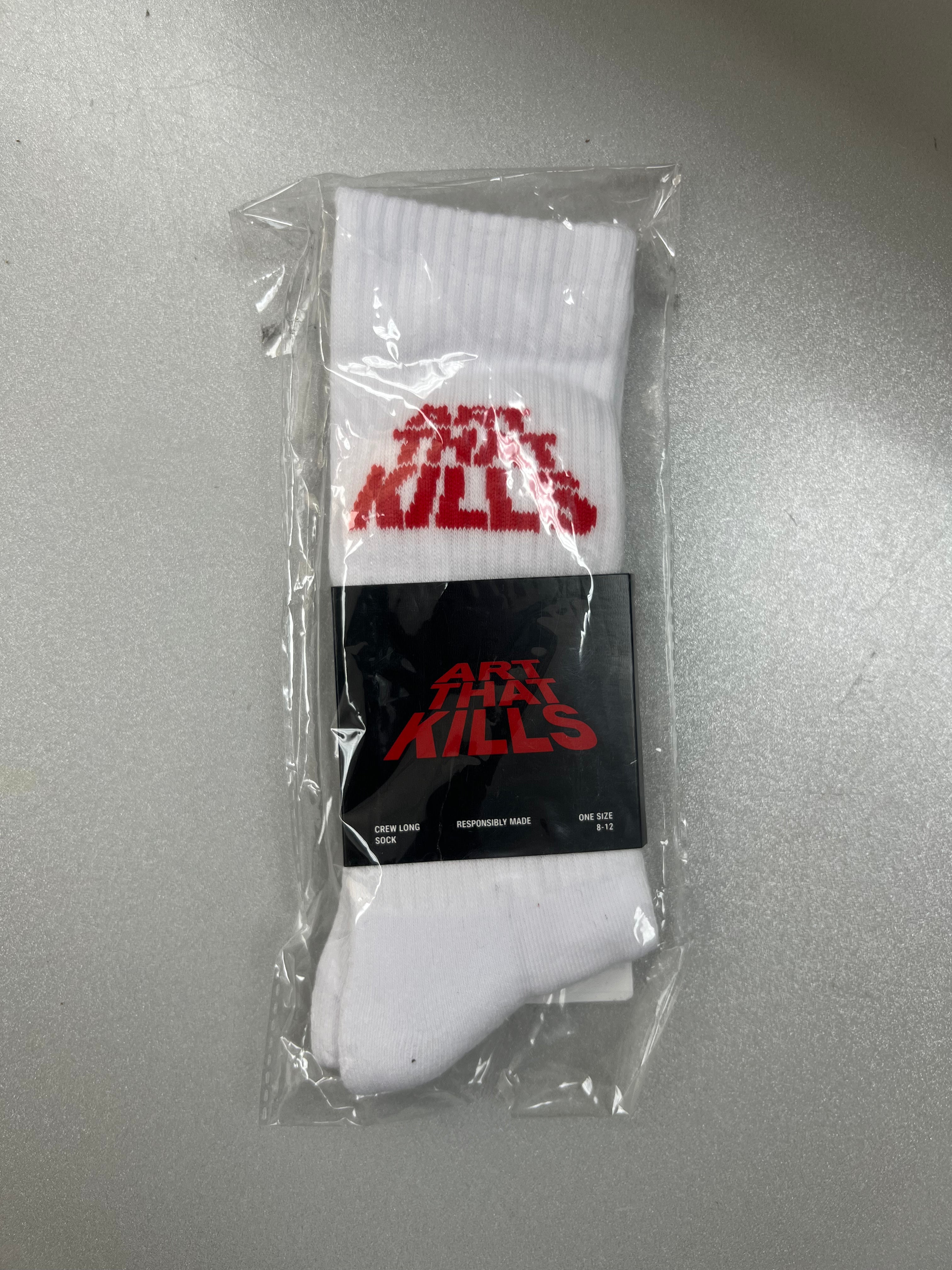 Gallery Dept. White Red Art That Kills Socks