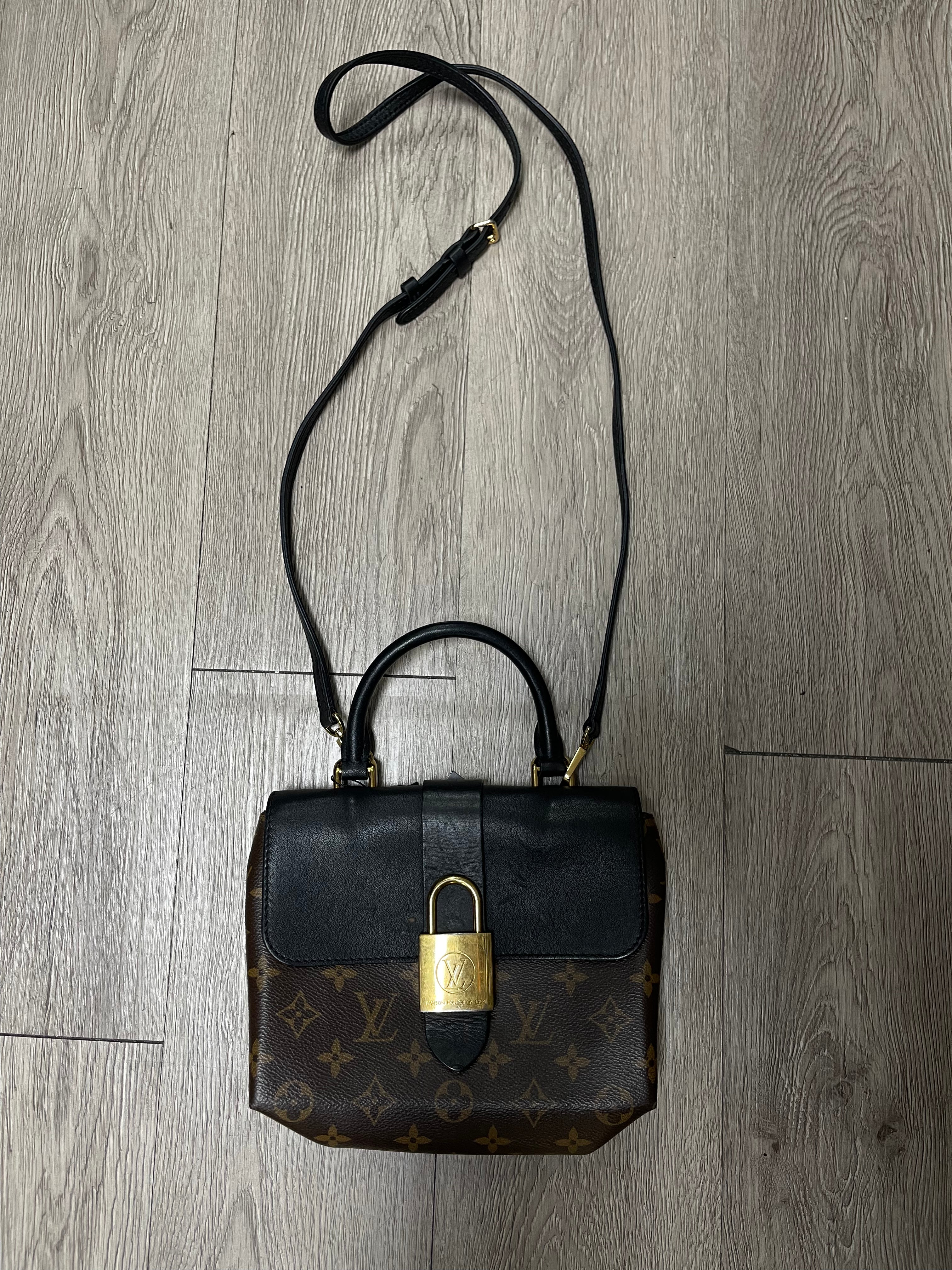 Louis Vuitton Brown Black Monogram Locky BB Bag