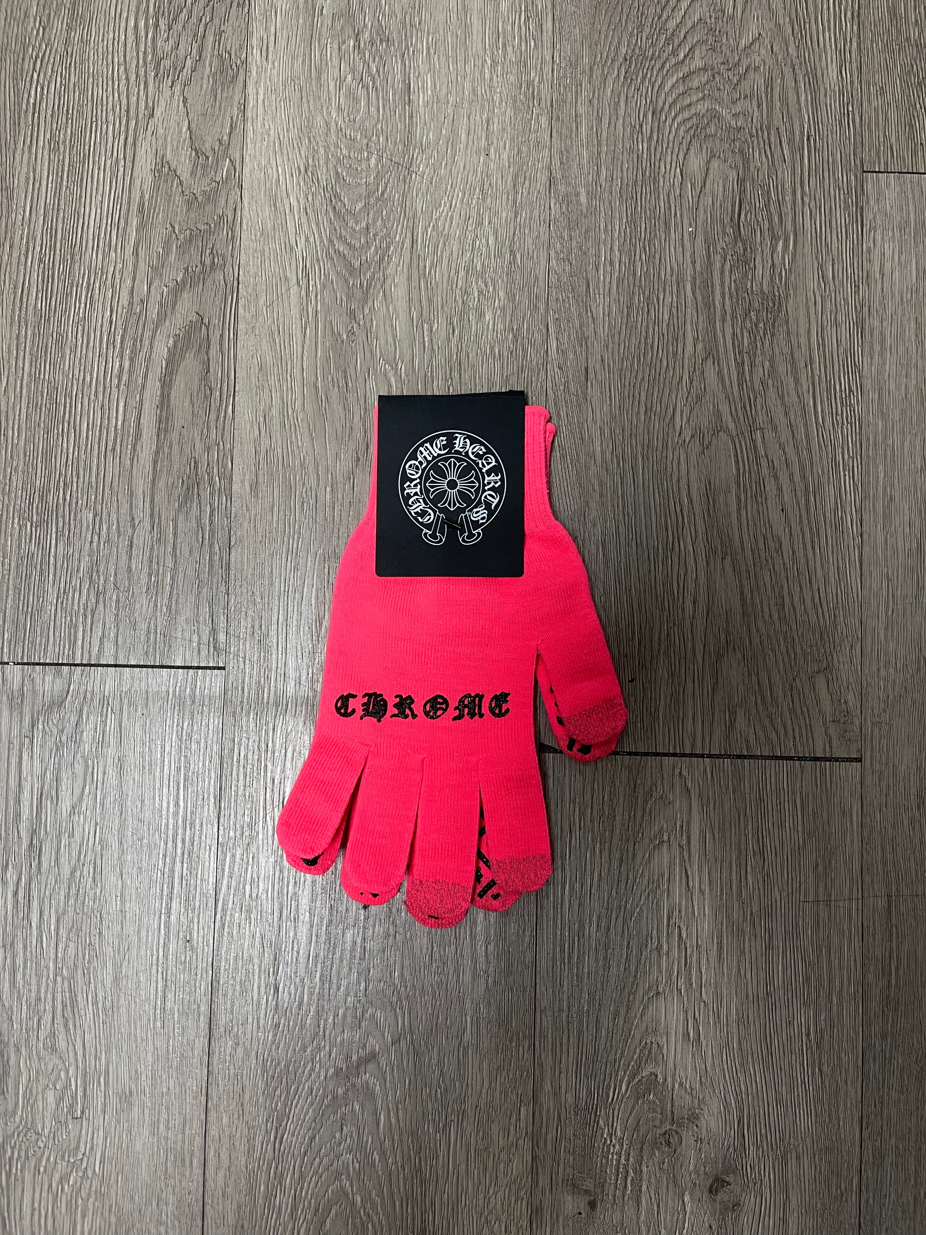 Chrome Hearts Pink Gloves