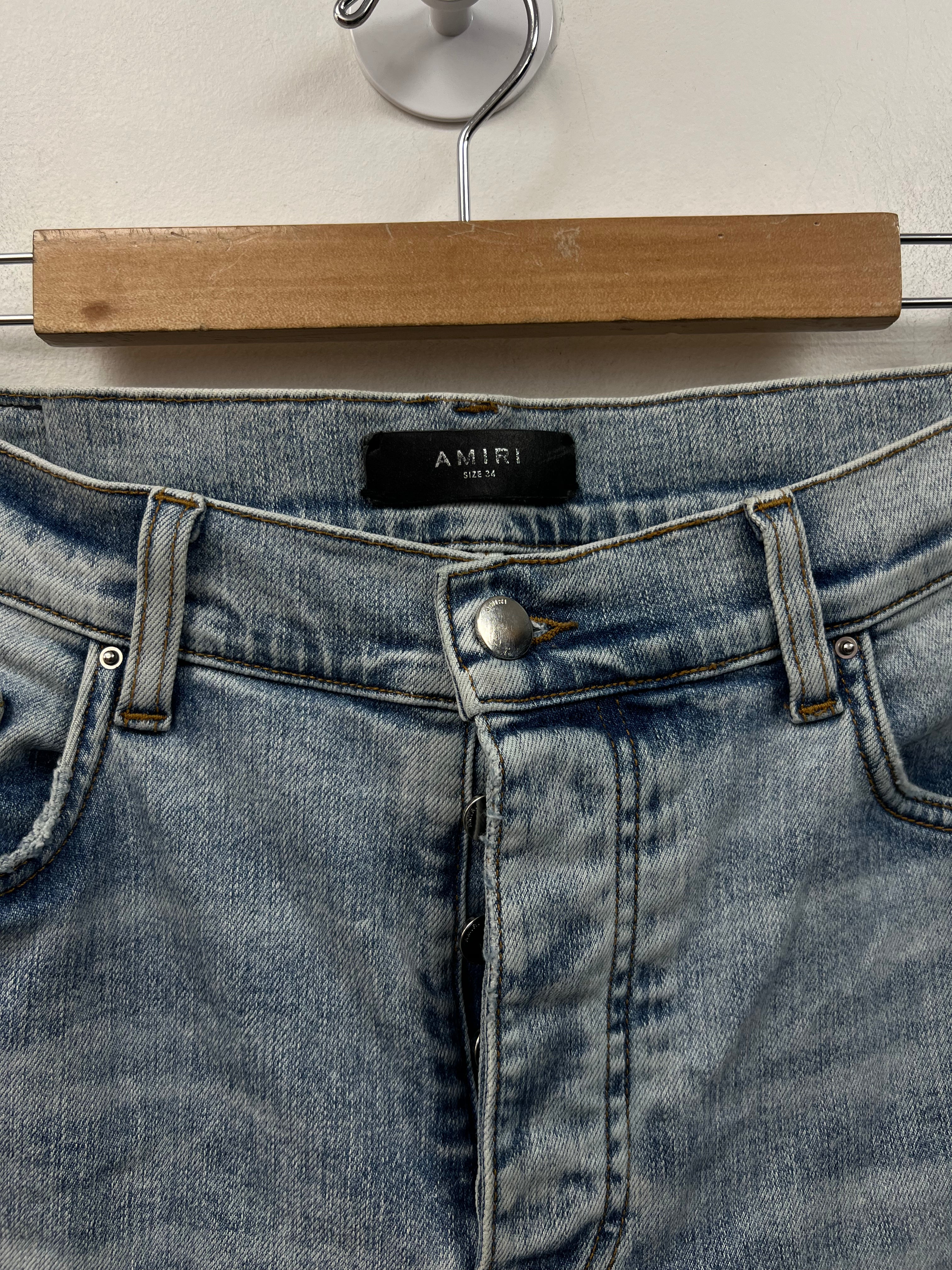 Amiri Light Wash Playboy Magazine Jeans